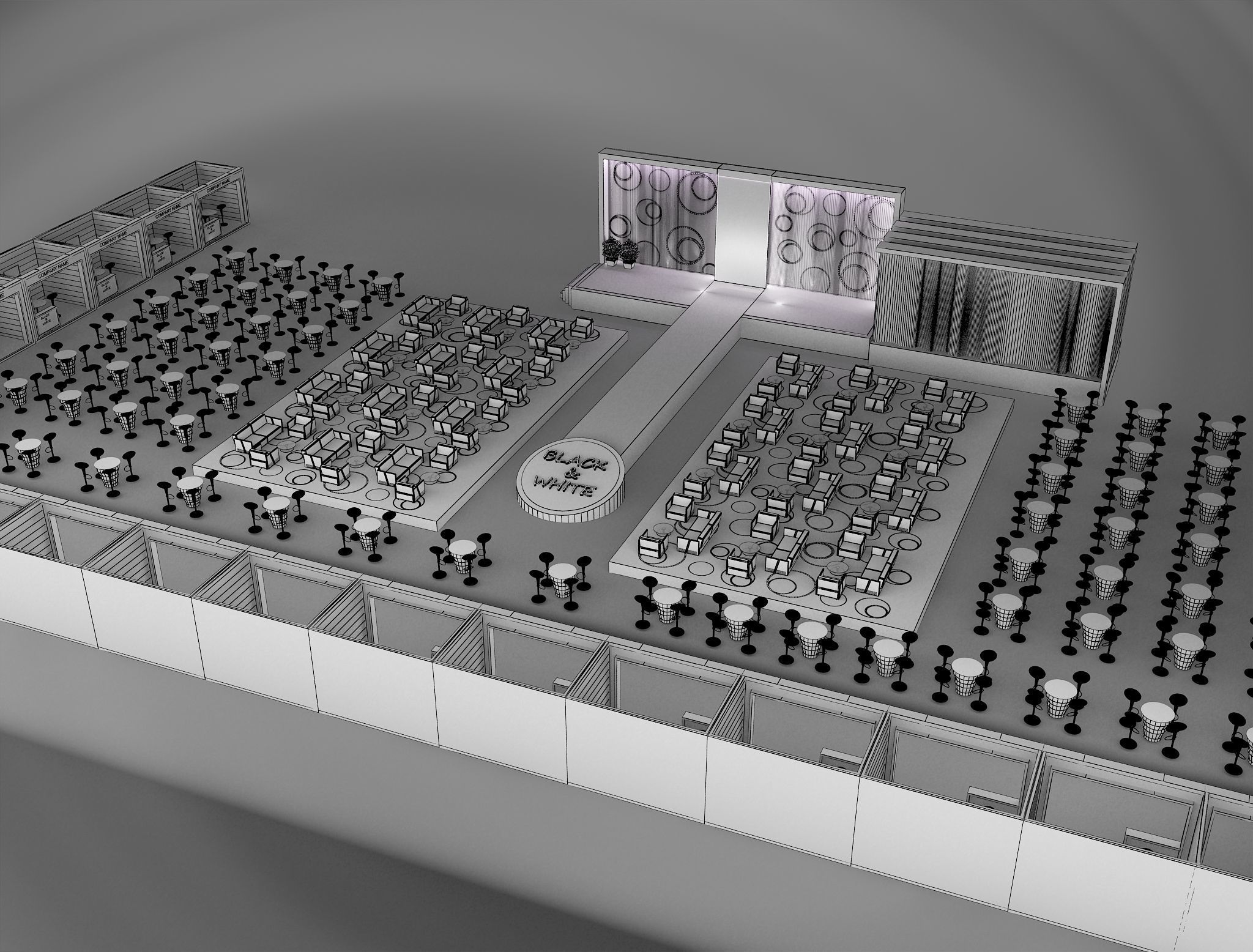 Event Exhibition Setup show presentation display a79 3D model_2