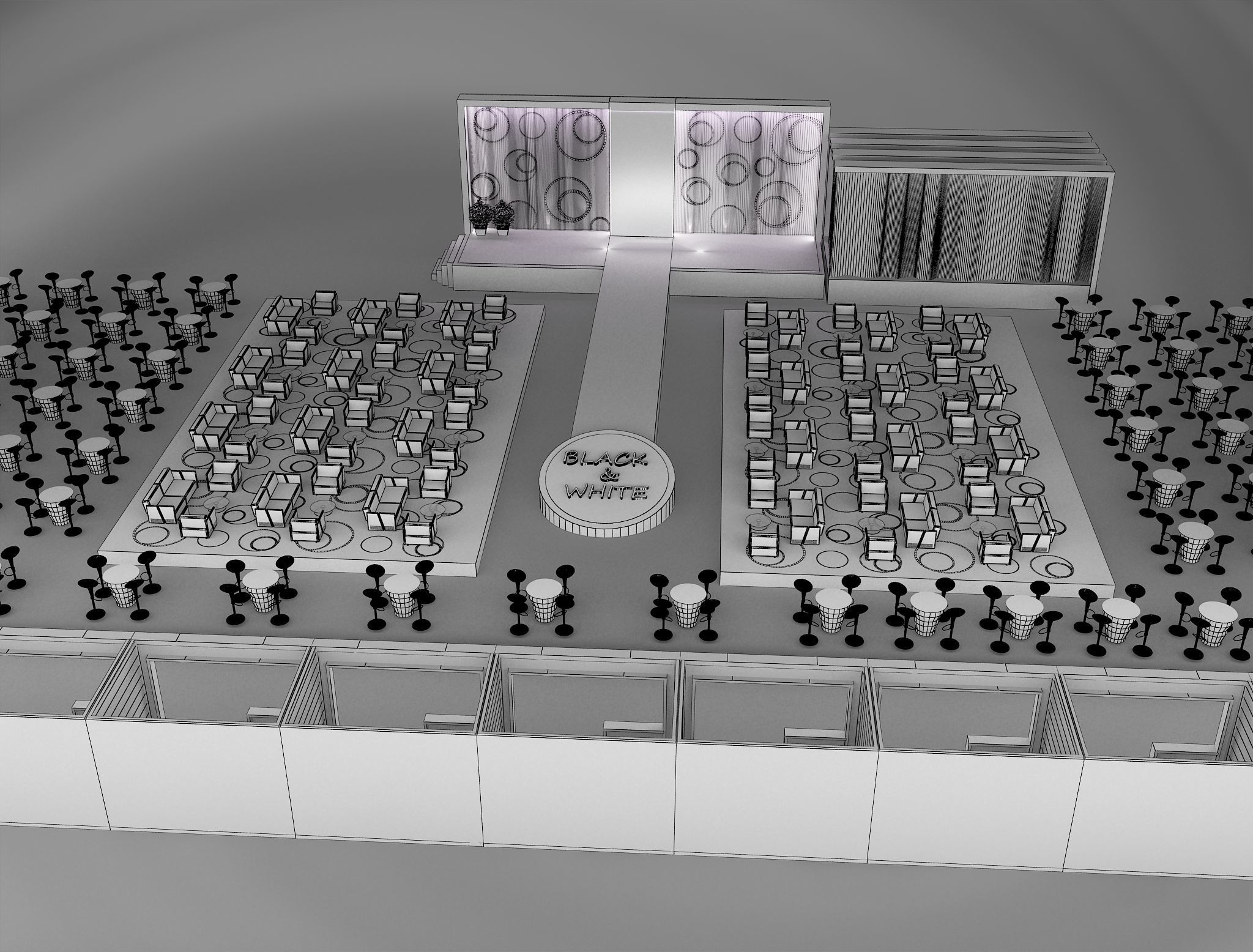 Event Exhibition Setup show presentation display a79 3D model_14