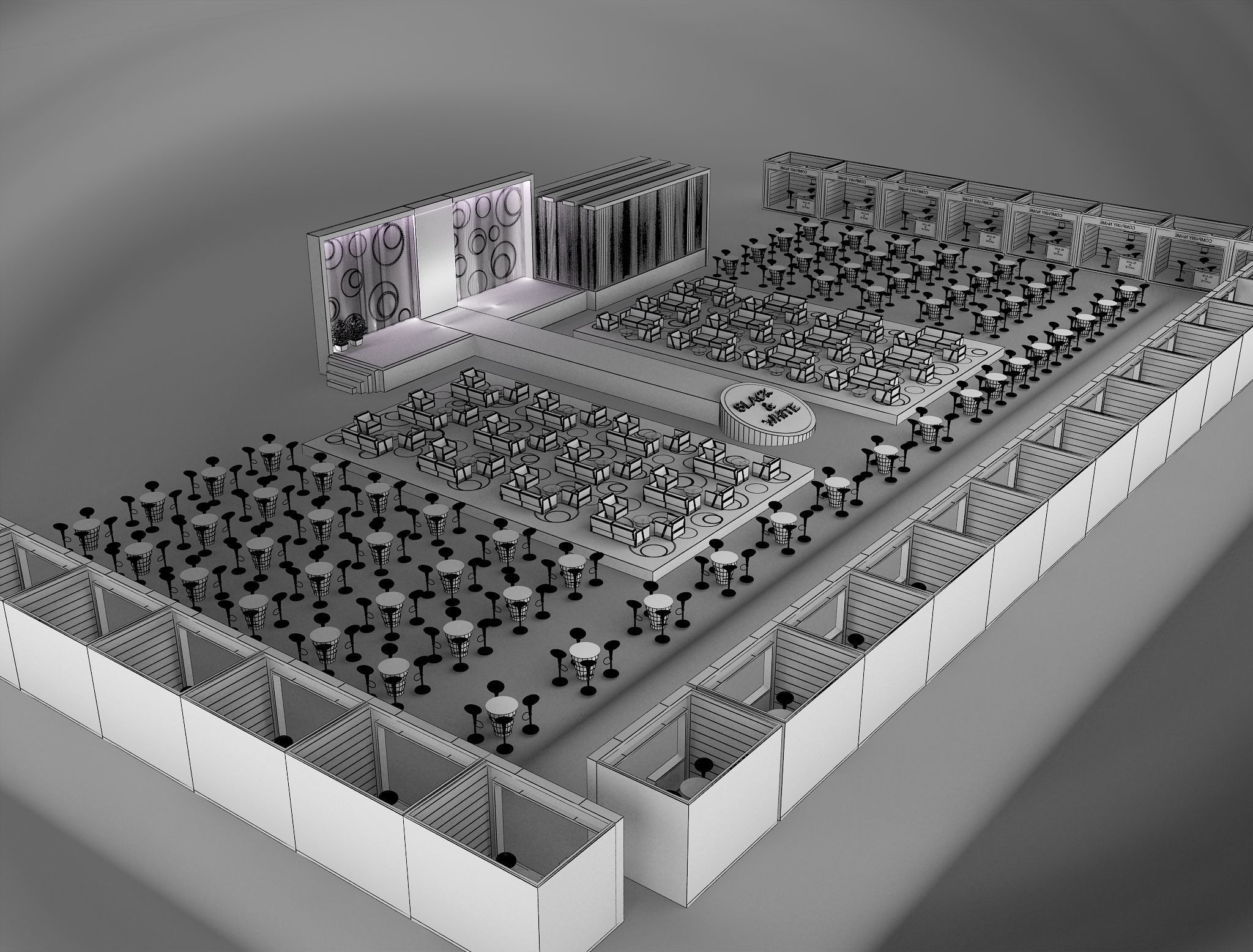 Event Exhibition Setup show presentation display a79 3D model_20
