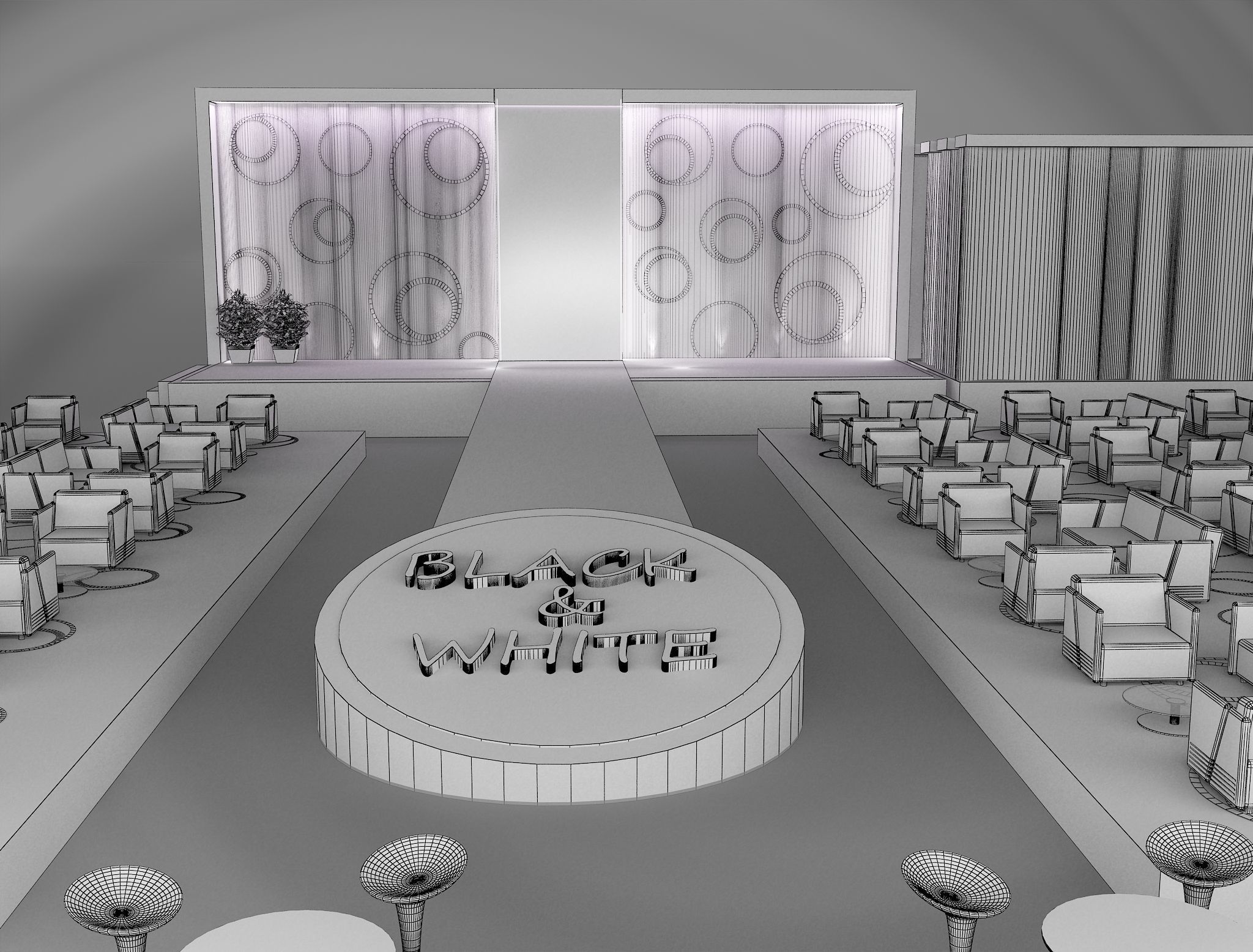 Event Exhibition Setup show presentation display a79 3D model_11