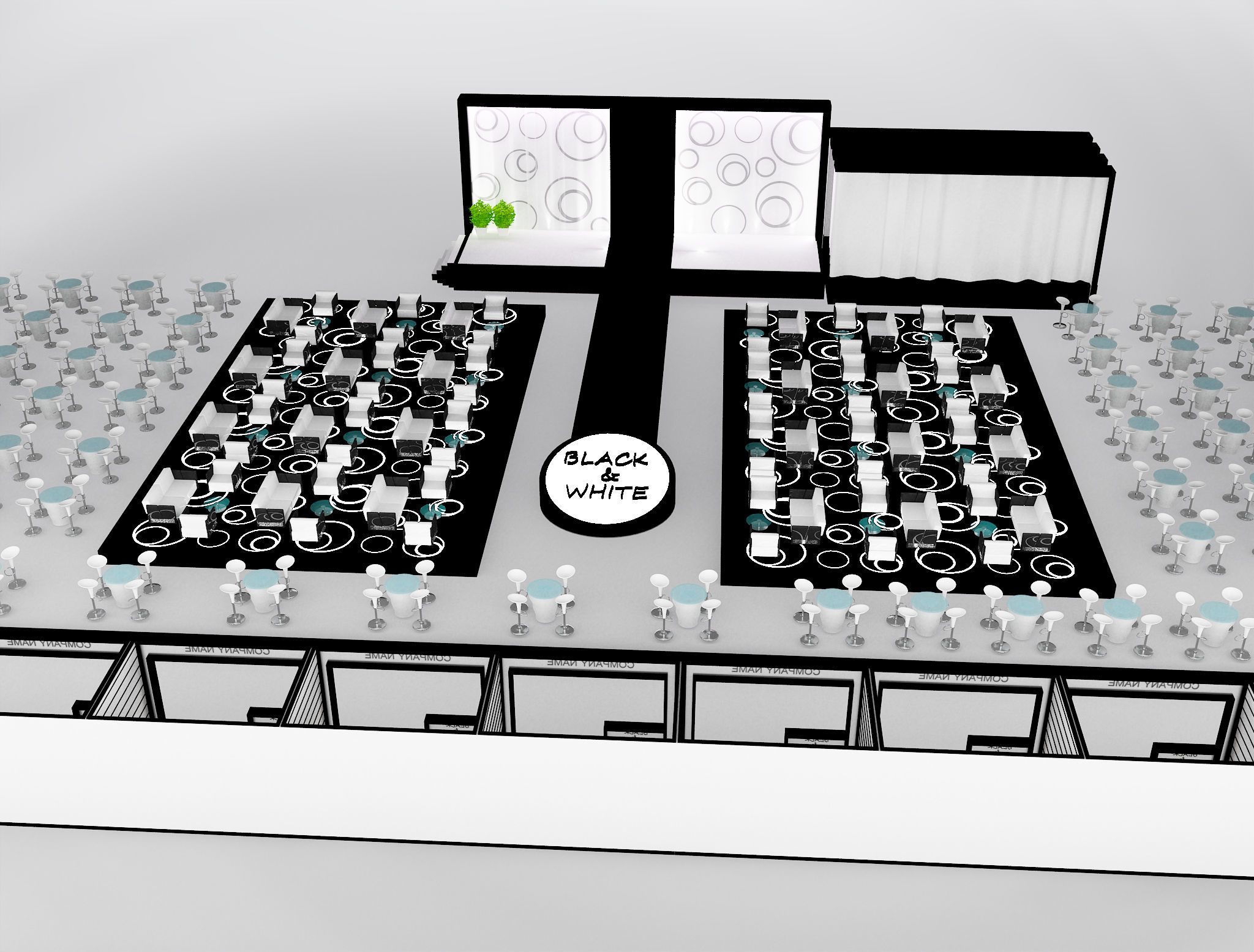 Event Exhibition Setup show presentation display a79 3D model_13