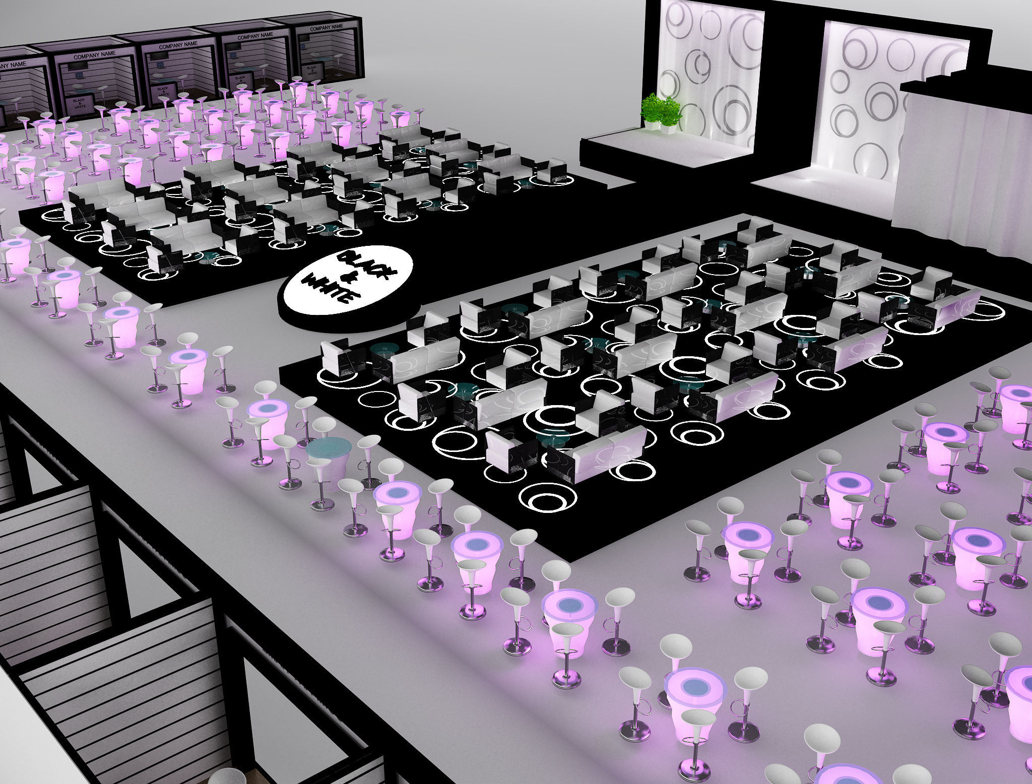 Event Exhibition Setup show presentation display a79 3D model_21