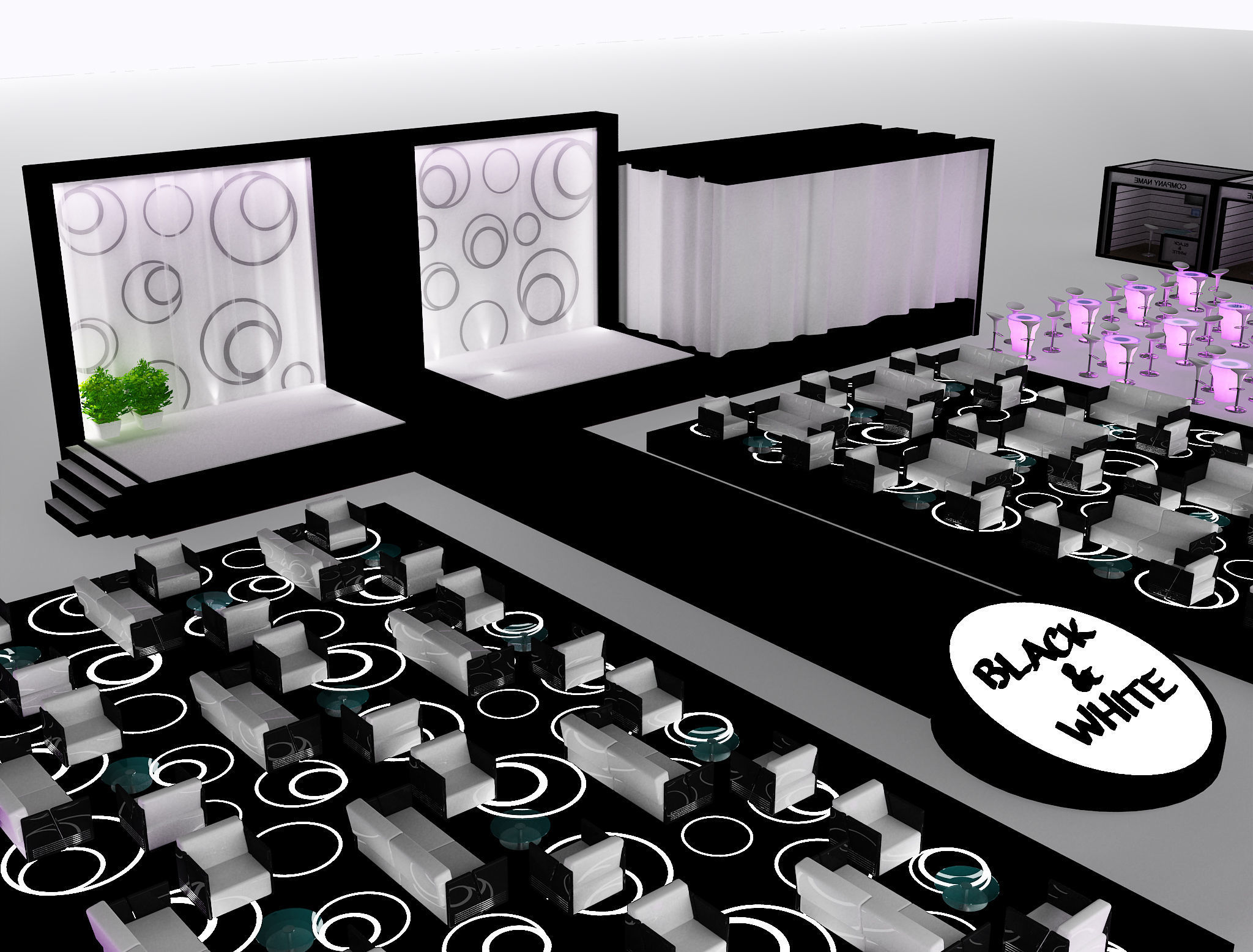 Event Exhibition Setup show presentation display a79 3D model_15