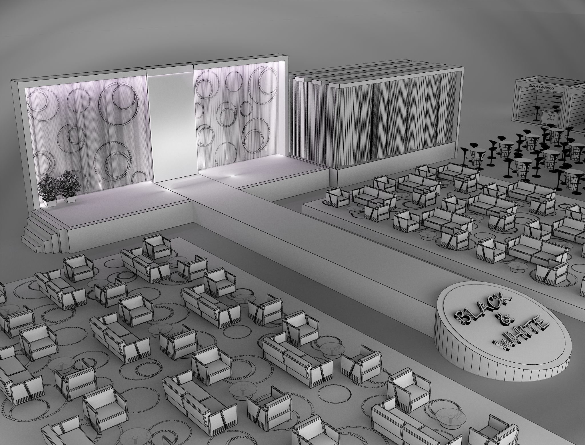 Event Exhibition Setup show presentation display a79 3D model_17