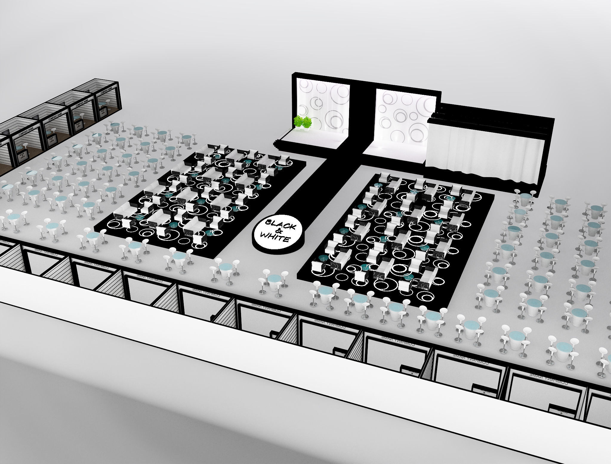 Event Exhibition Setup show presentation display a79 3D model_1