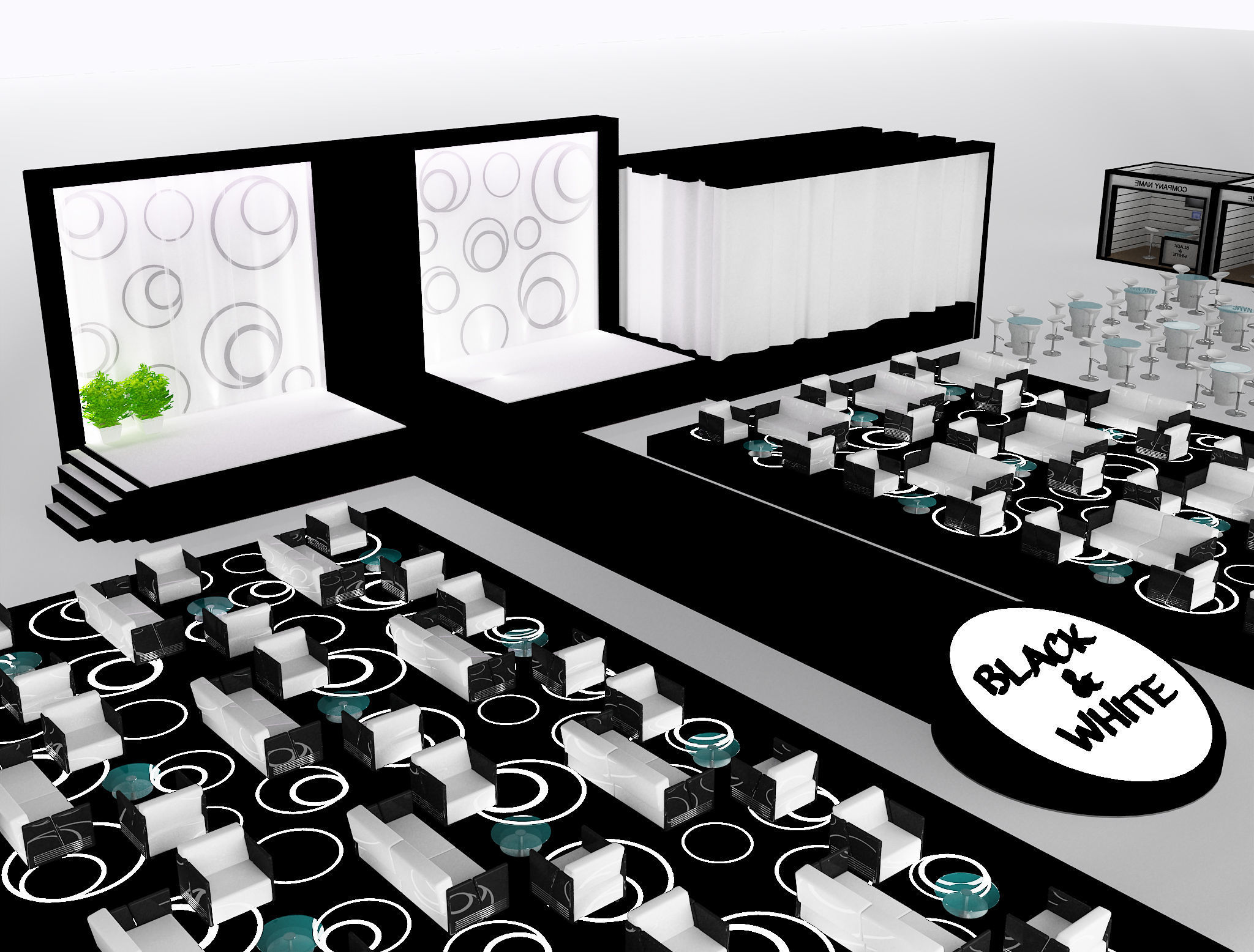 Event Exhibition Setup show presentation display a79 3D model_16