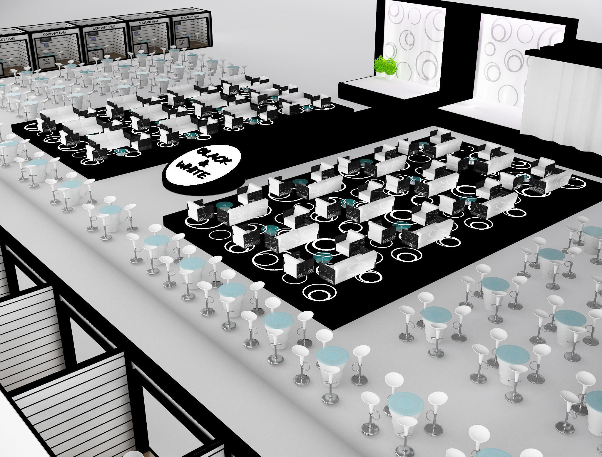 Event Exhibition Setup show presentation display a79 3D model_22