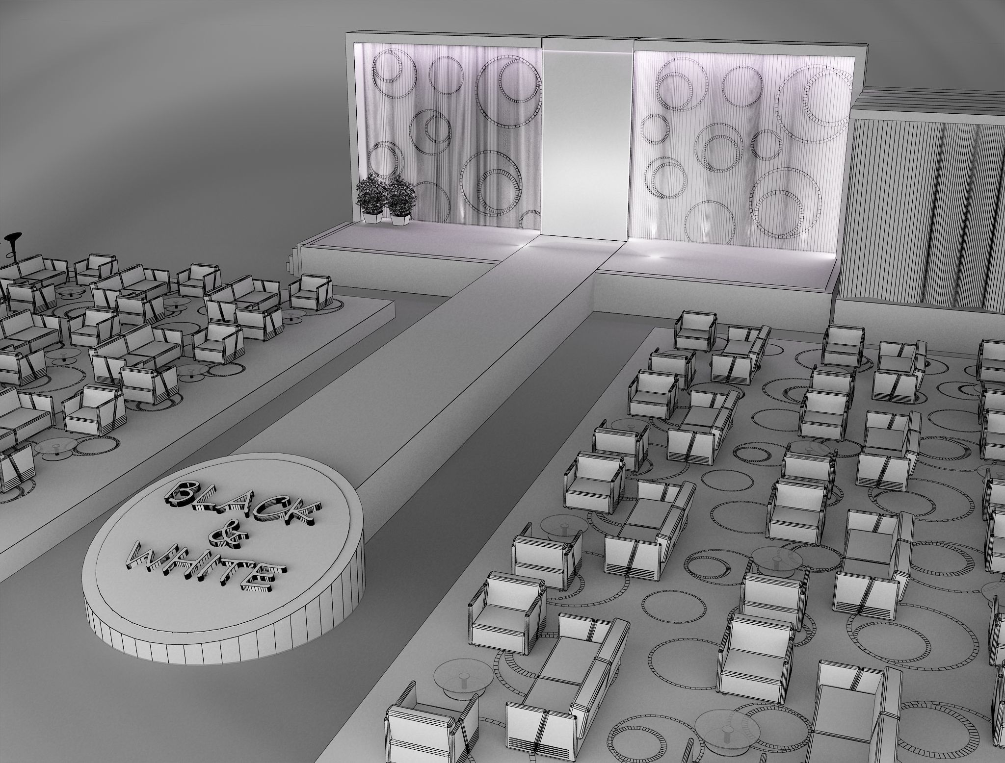 Event Exhibition Setup show presentation display a79 3D model_5