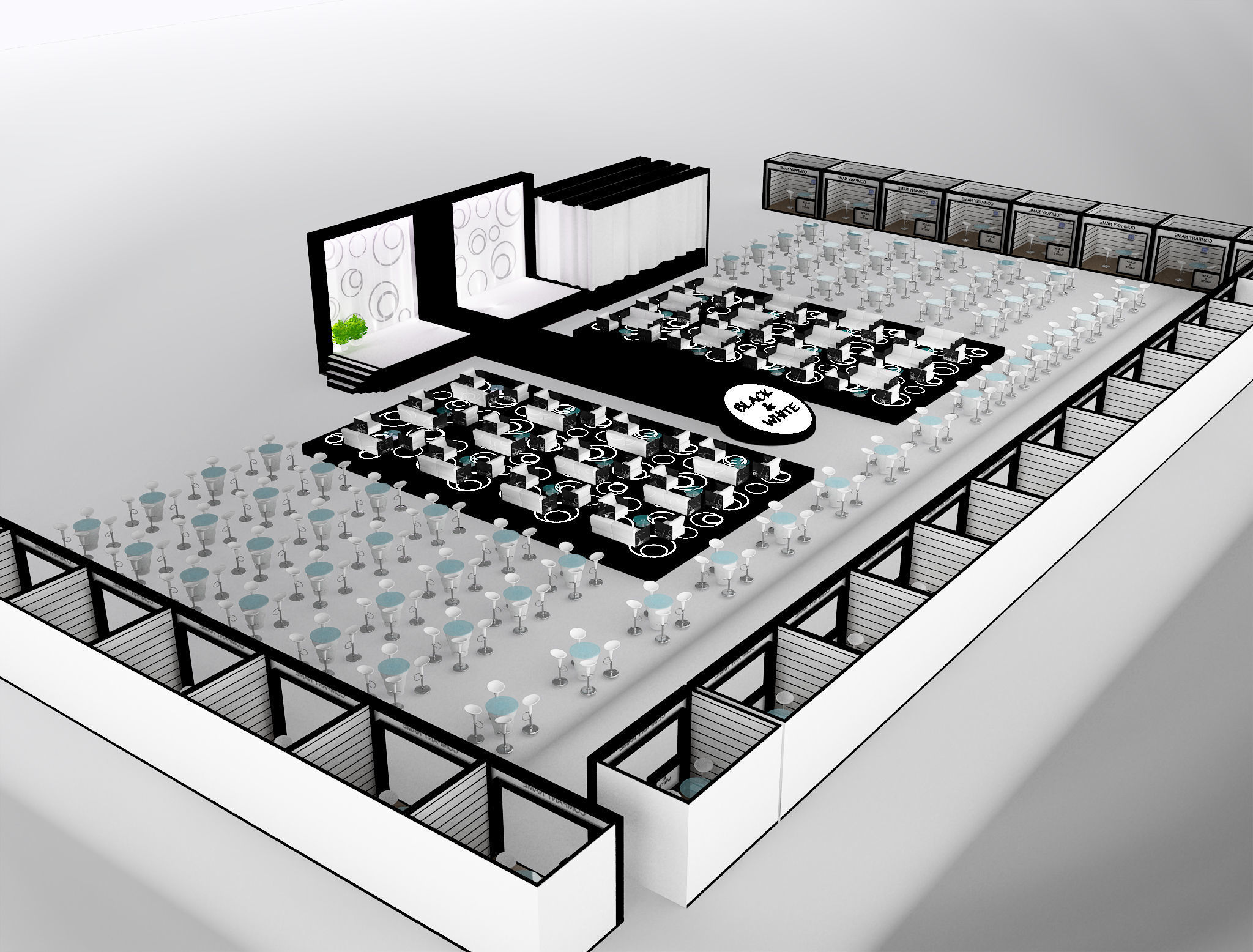 Event Exhibition Setup show presentation display a79 3D model_19