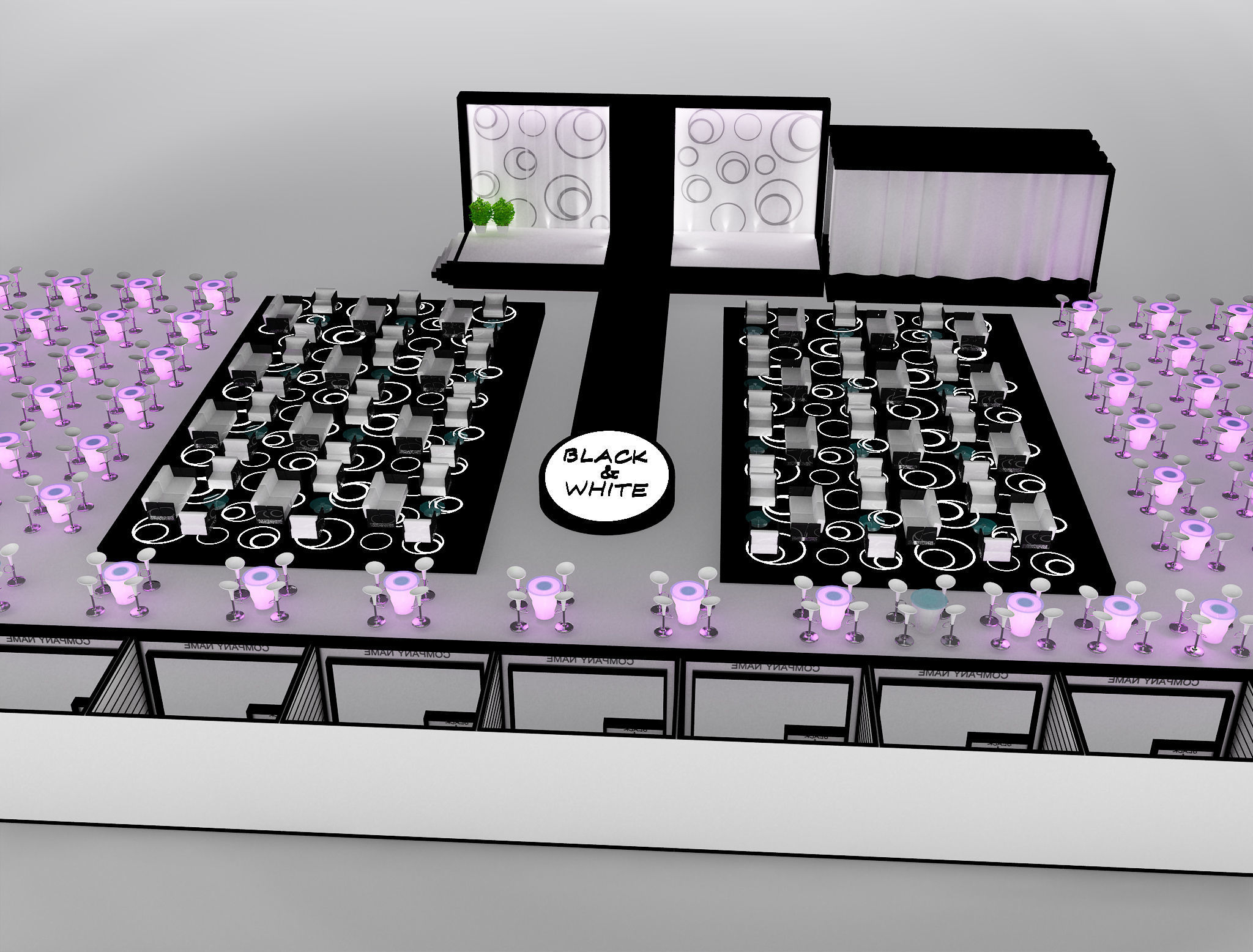 Event Exhibition Setup show presentation display a79 3D model_12