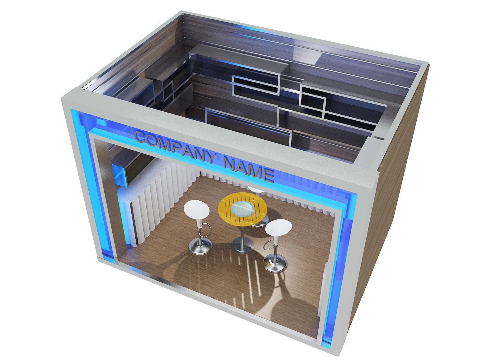 Booth Exhibition Stand a80 3D model_8