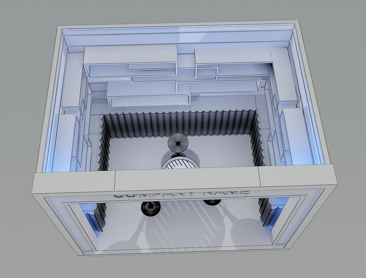 Booth Exhibition Stand a80 3D model_11