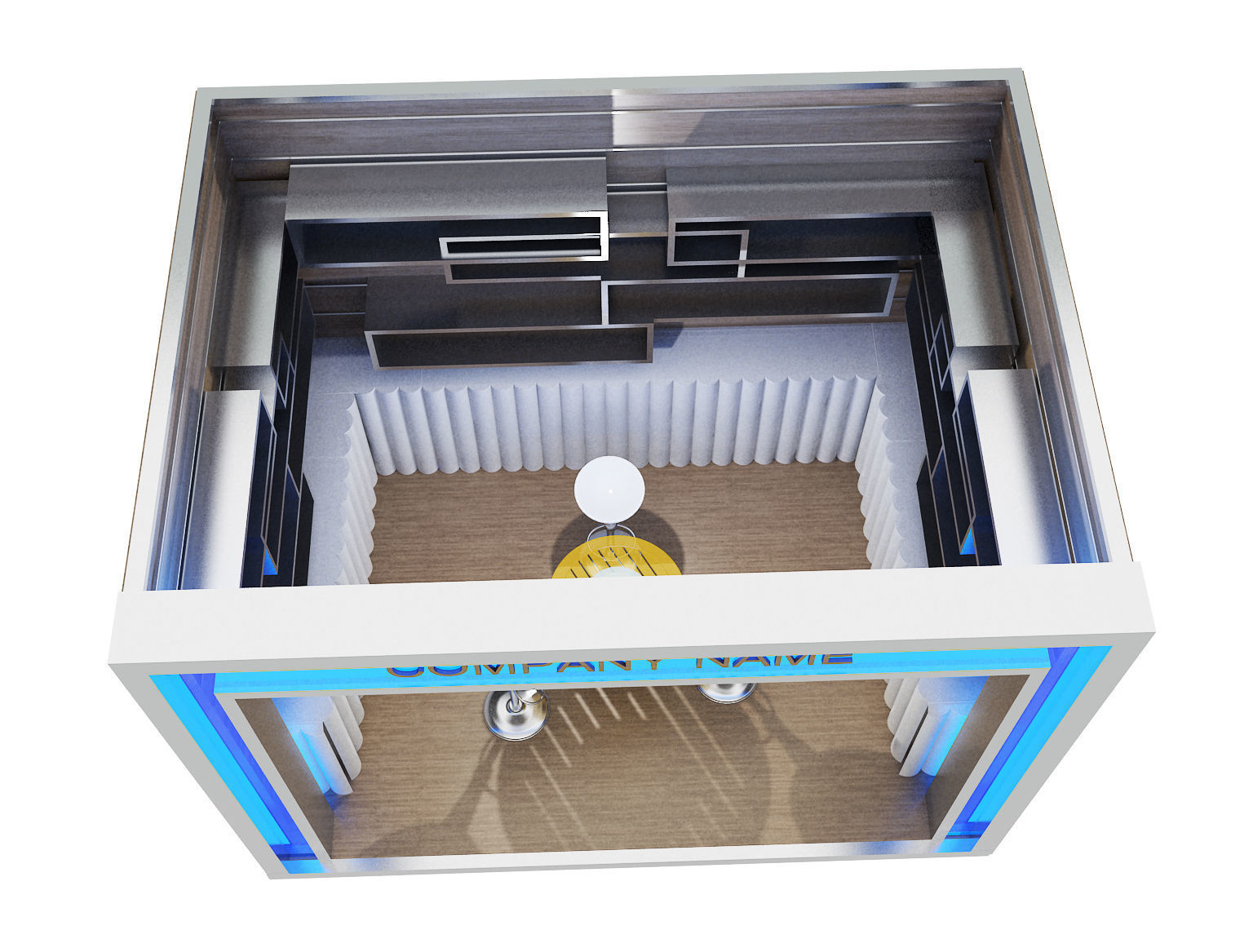 Booth Exhibition Stand a80 3D model_10