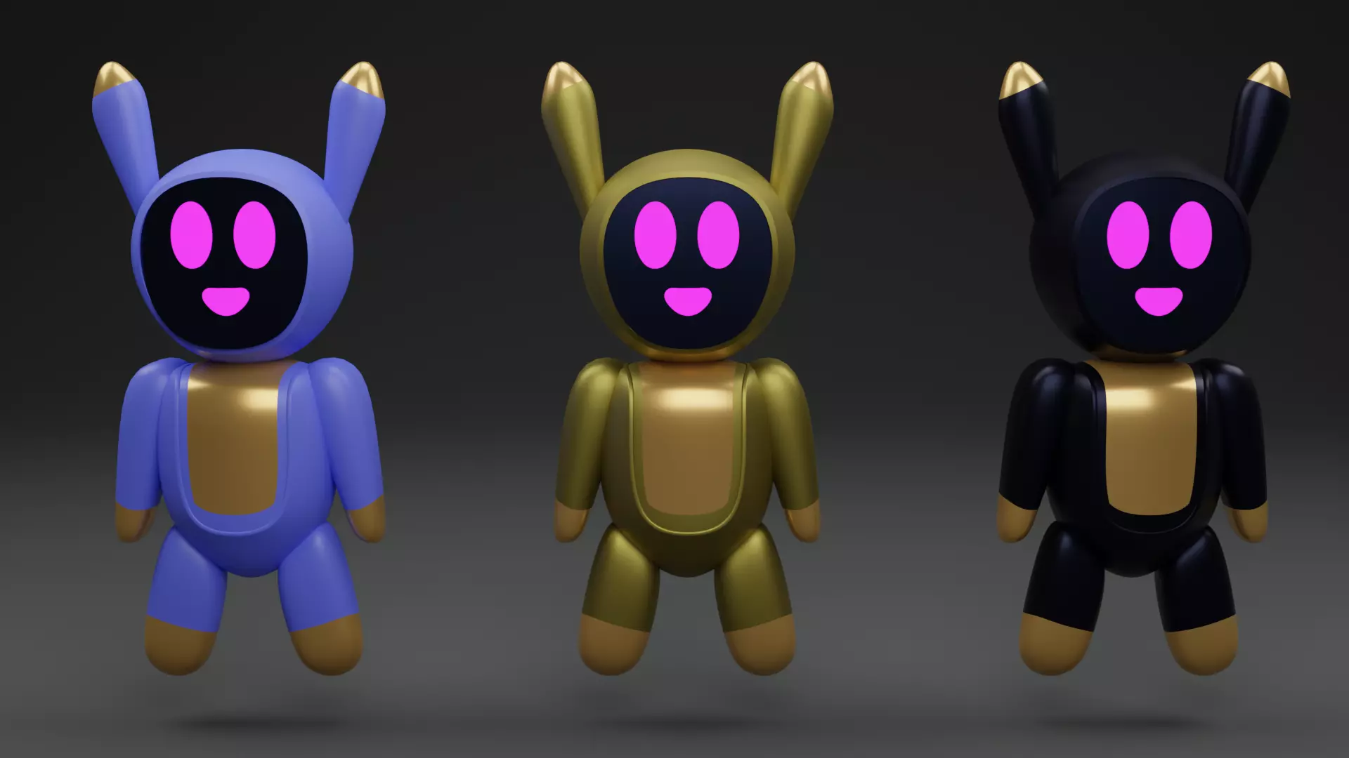 Robot Plushies 3D model