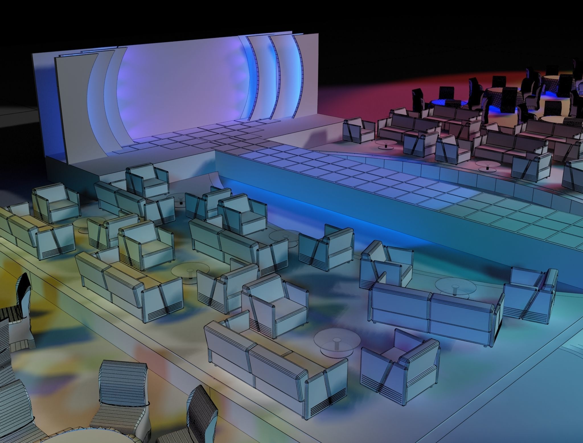 Event Exhibition Setup show presentation display  a81 3D model_11