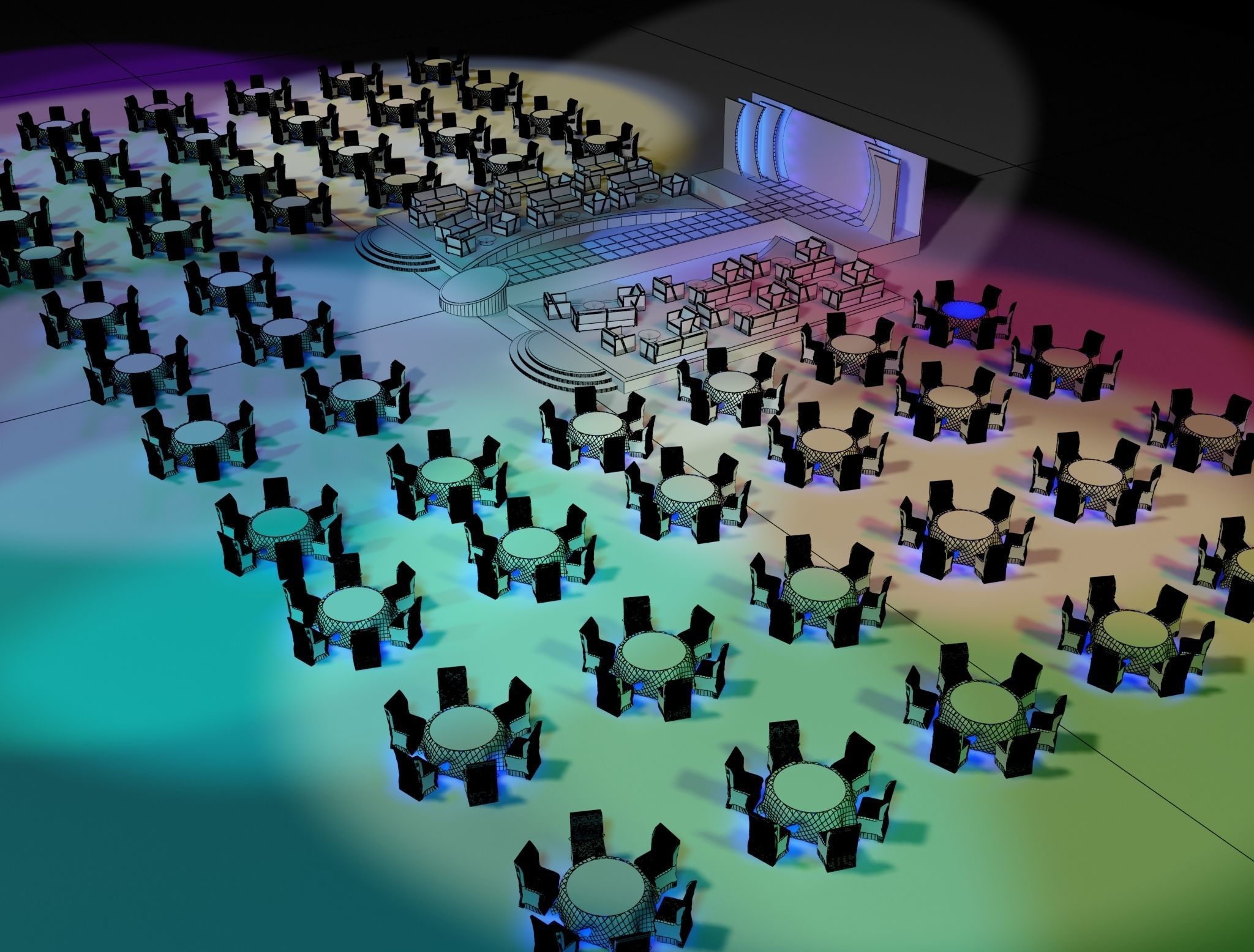 Event Exhibition Setup show presentation display  a81 3D model_13