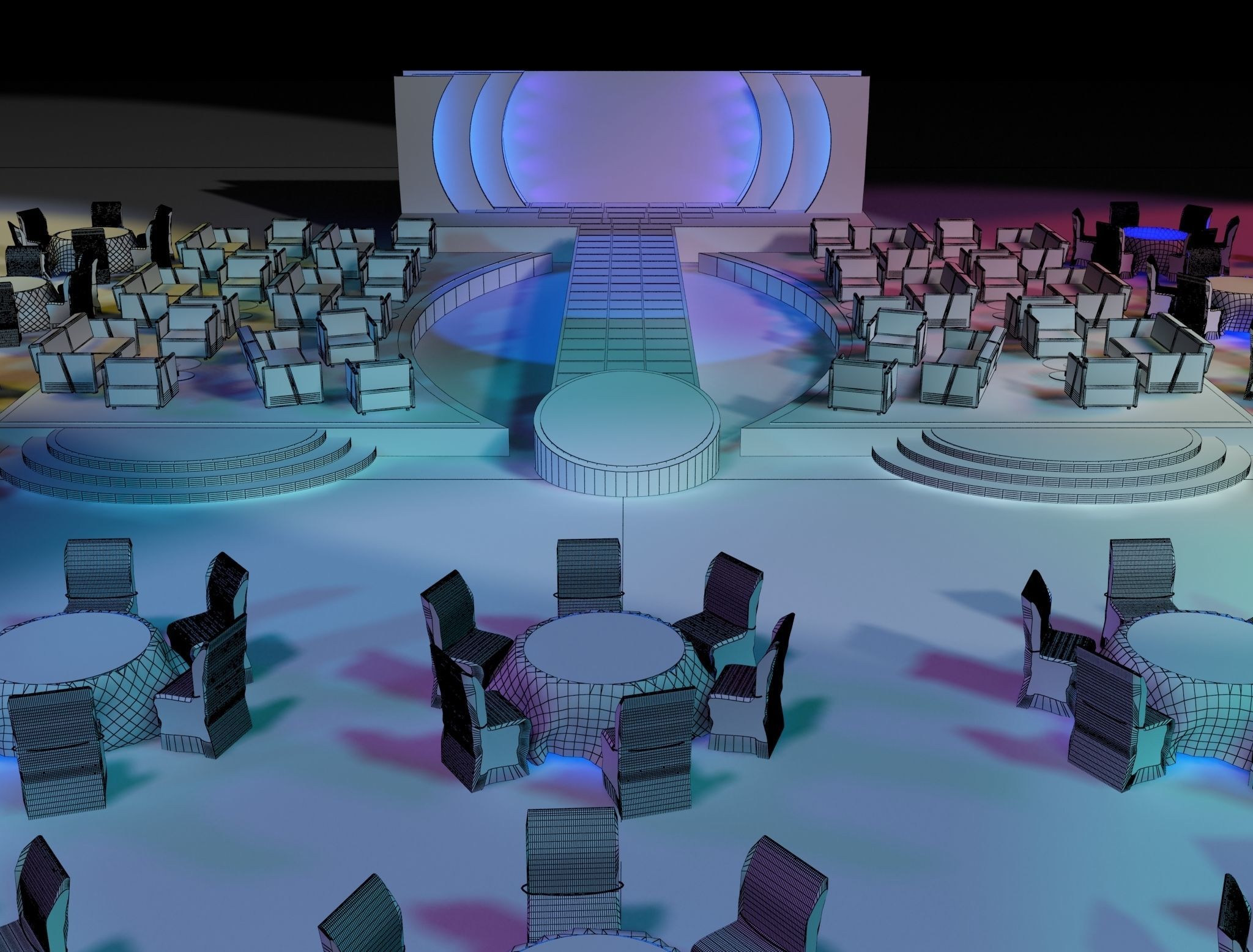 Event Exhibition Setup show presentation display  a81 3D model_1