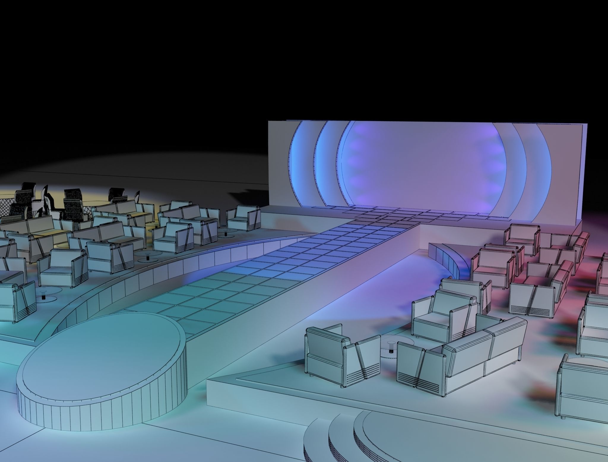 Event Exhibition Setup show presentation display  a81 3D model_9