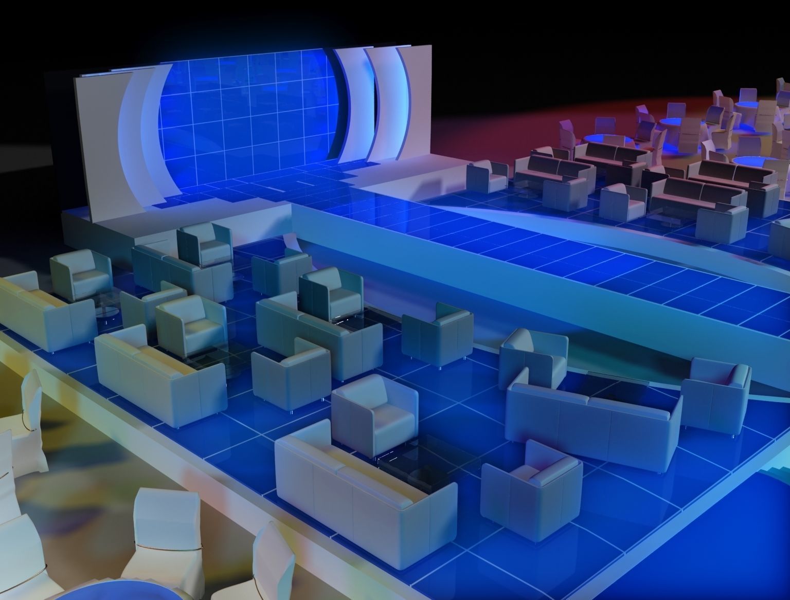 Event Exhibition Setup show presentation display  a81 3D model_10