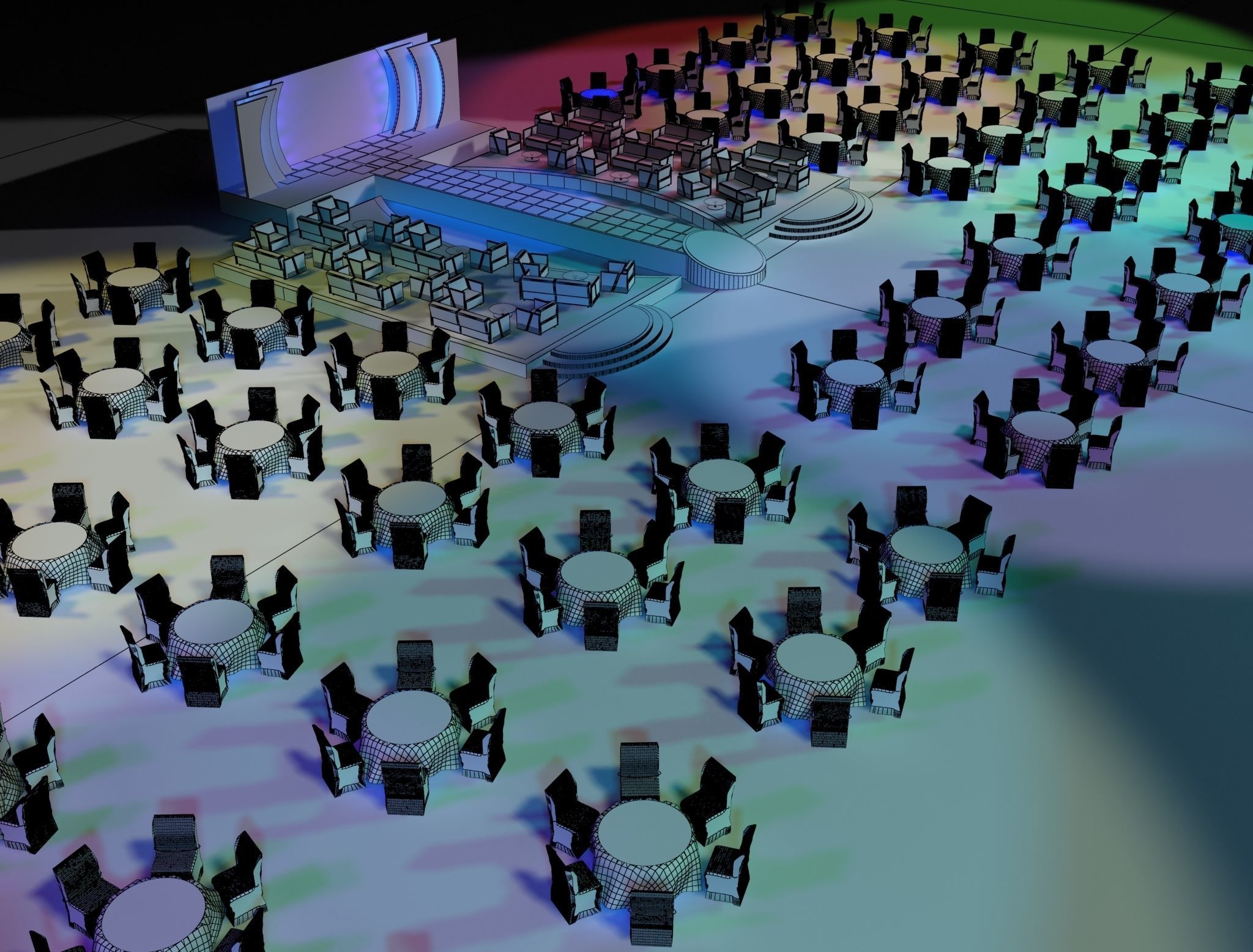 Event Exhibition Setup show presentation display  a81 3D model_3