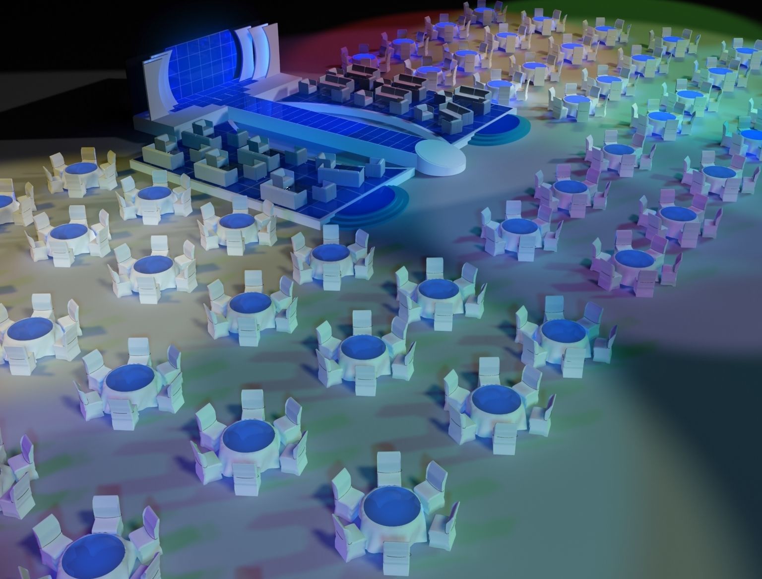 Event Exhibition Setup show presentation display  a81 3D model_2