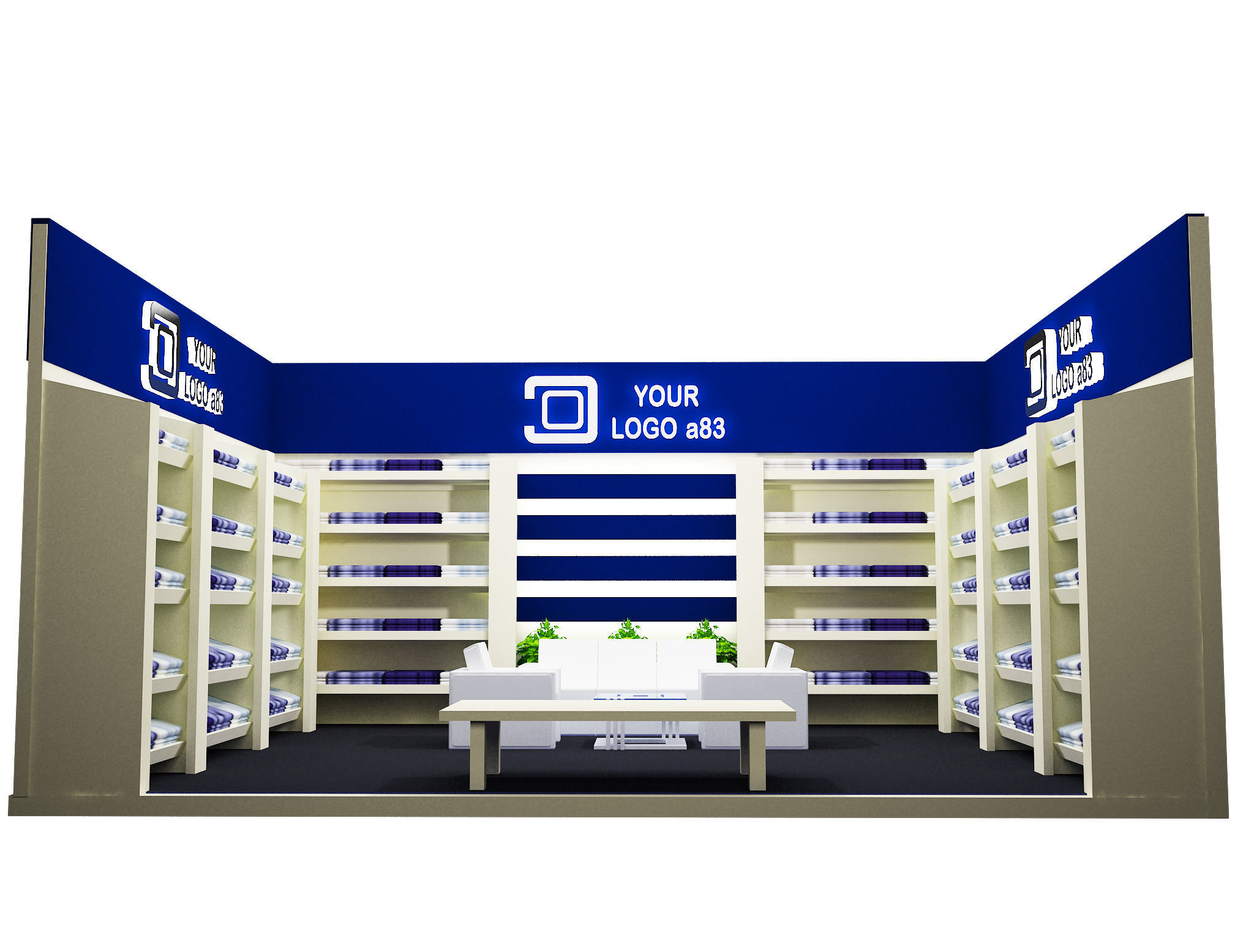  Booth Exhibition Stand a83 3D model_6