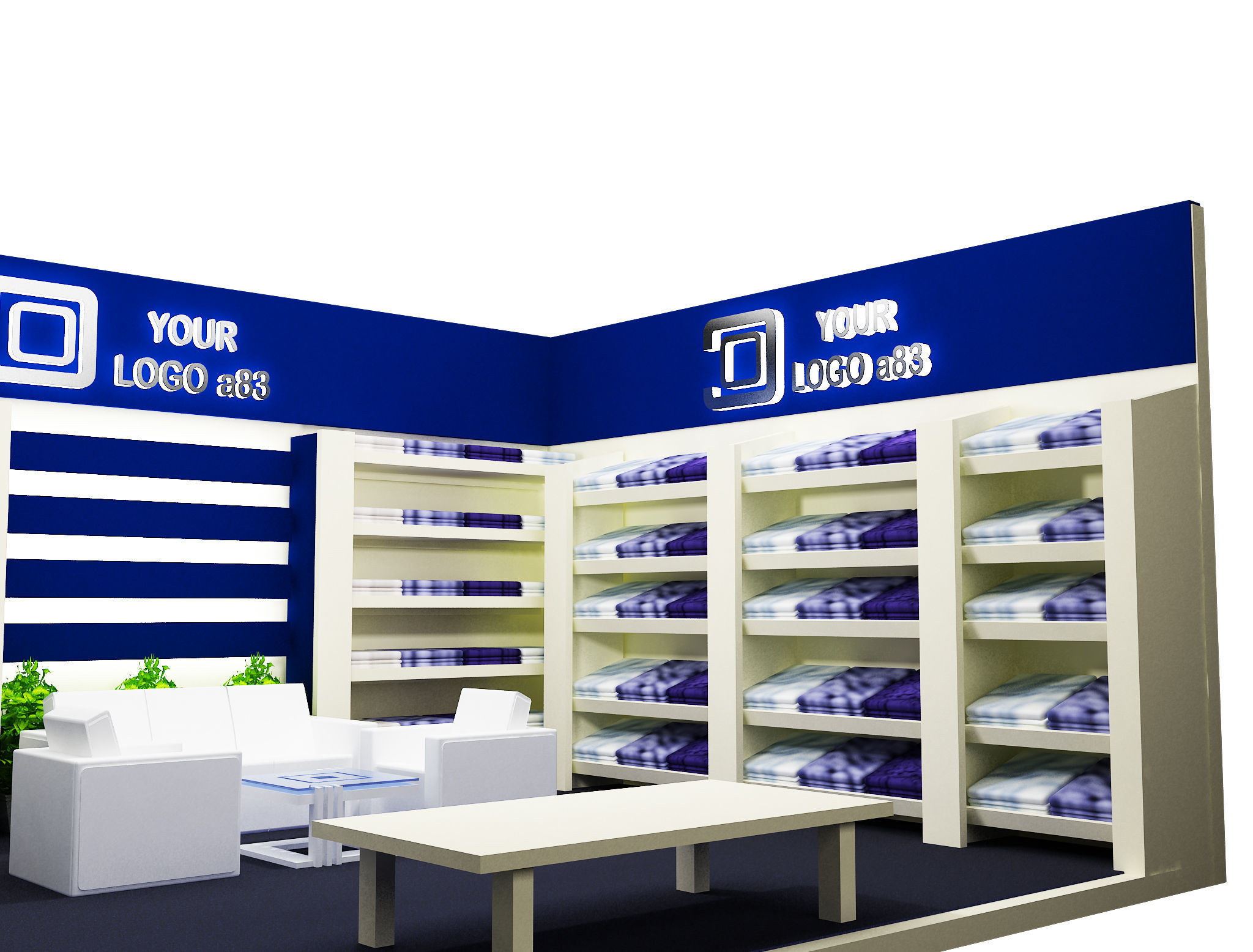  Booth Exhibition Stand a83 3D model_10