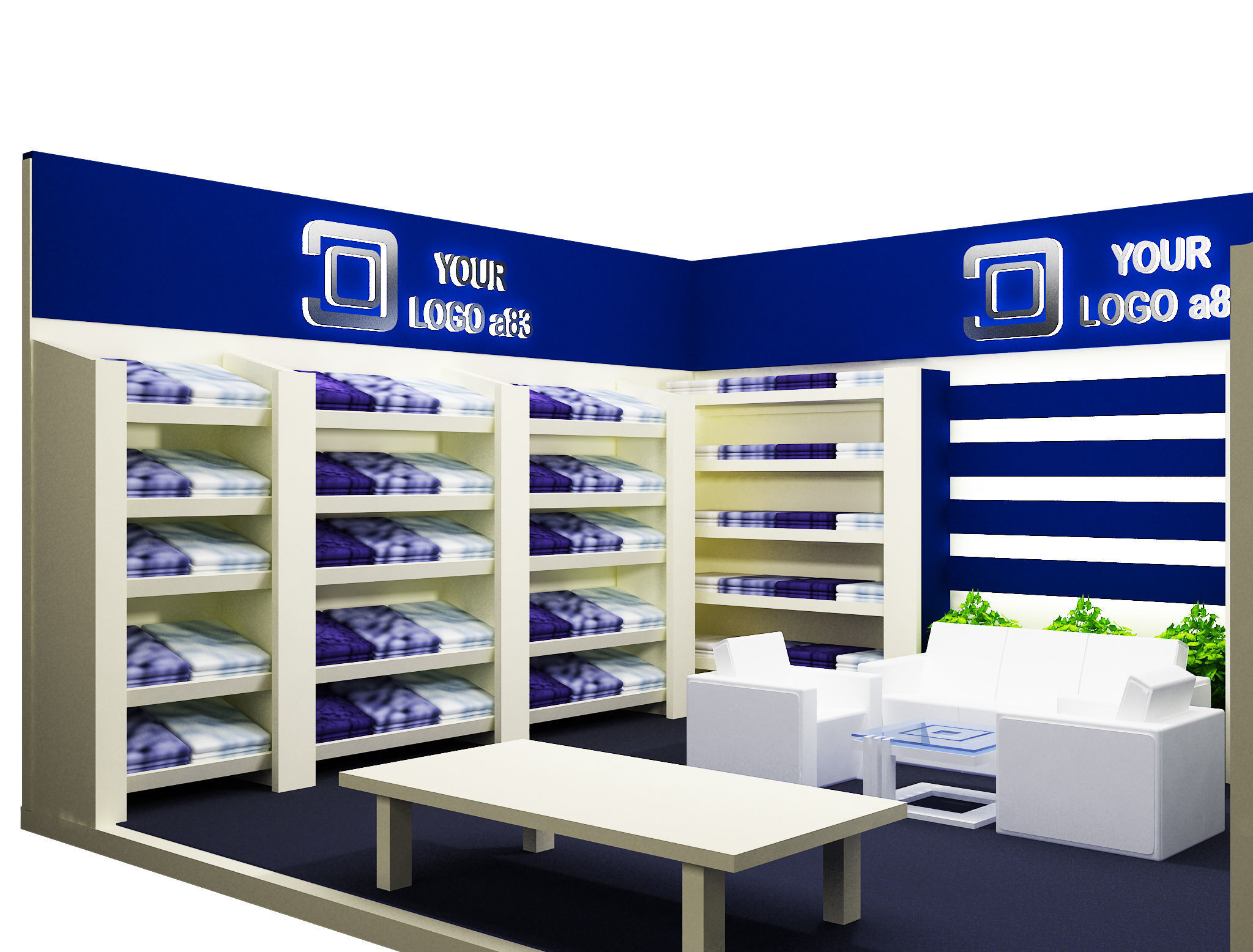  Booth Exhibition Stand a83 3D model_8