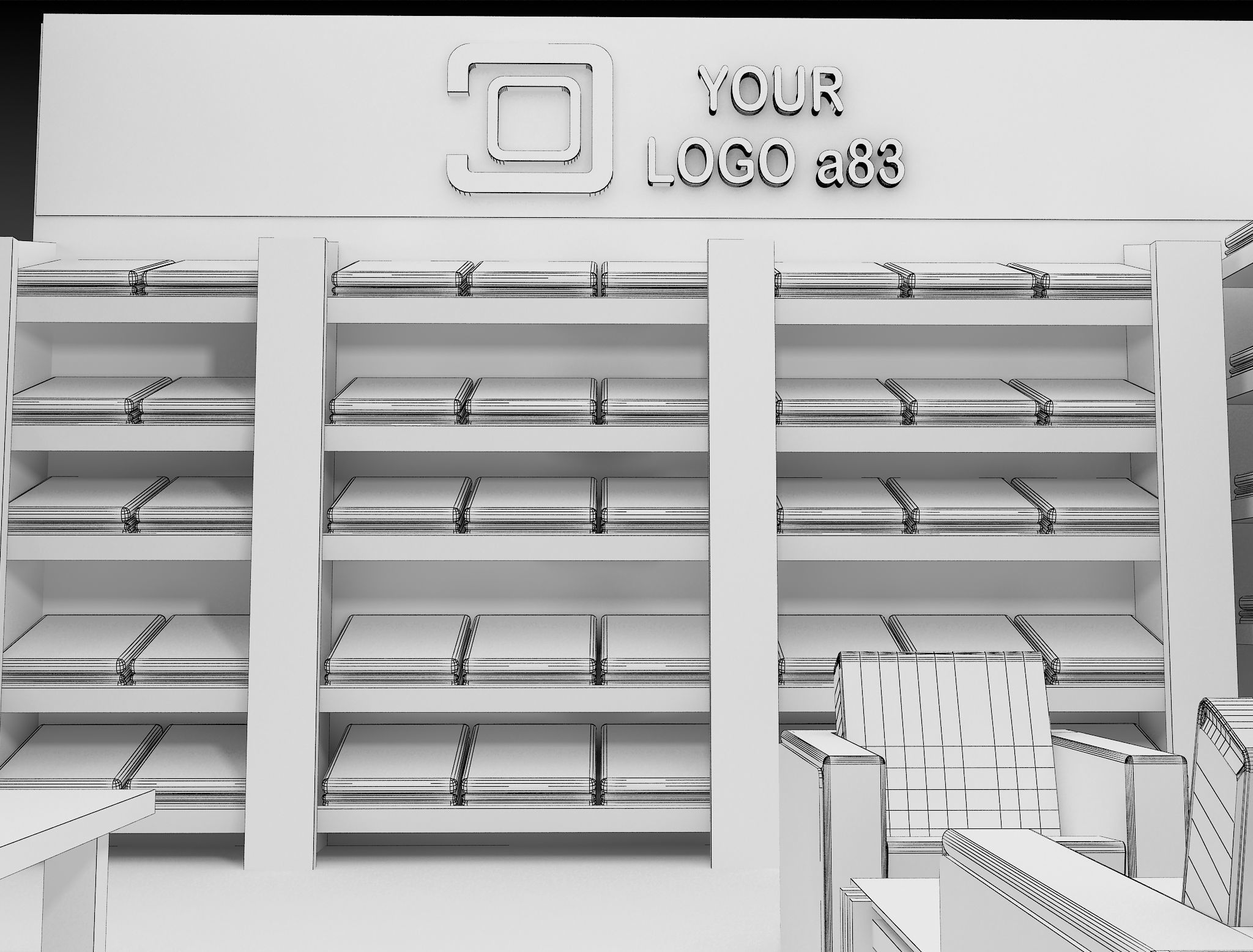  Booth Exhibition Stand a83 3D model_5