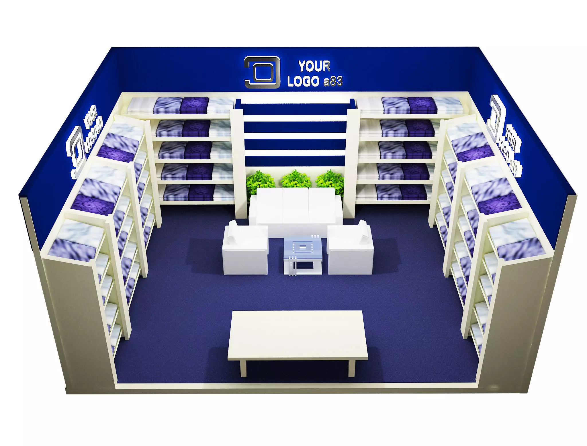  Booth Exhibition Stand a83 3D model_0