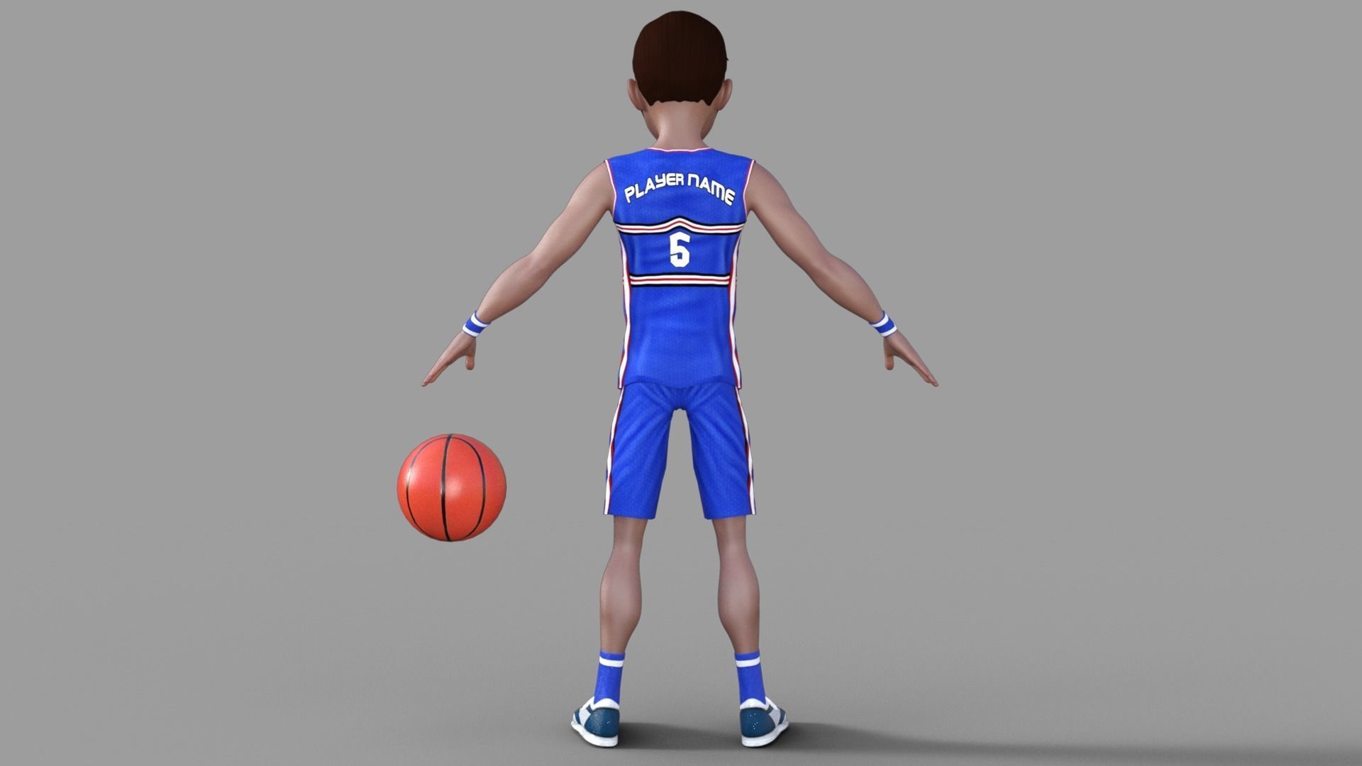 3D Basketball Player 3D model_4