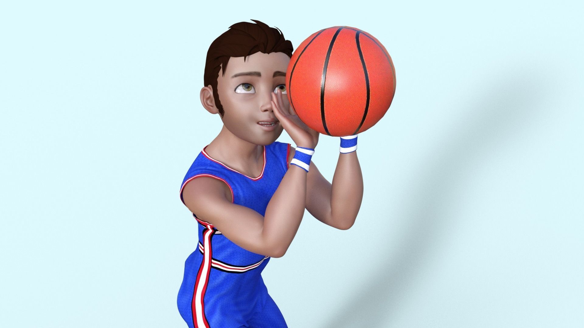 3D Basketball Player 3D model_11