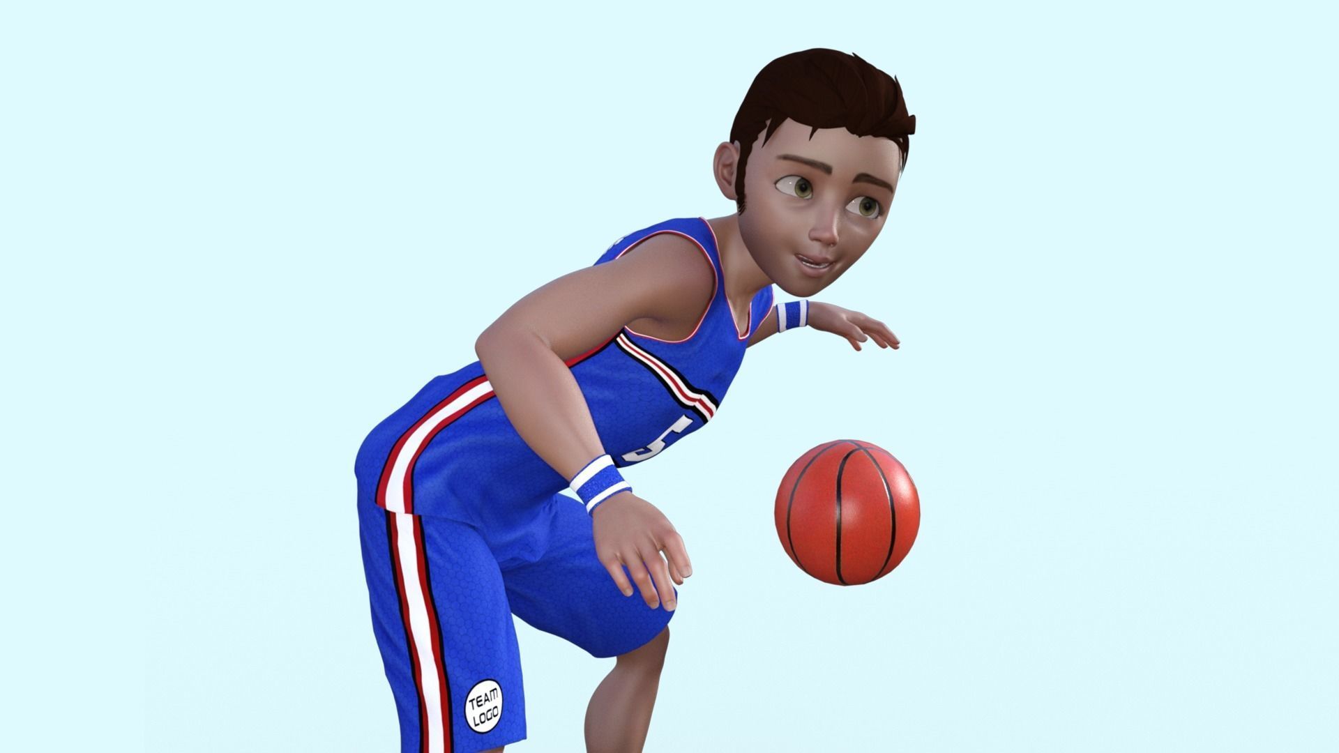 3D Basketball Player 3D model_13