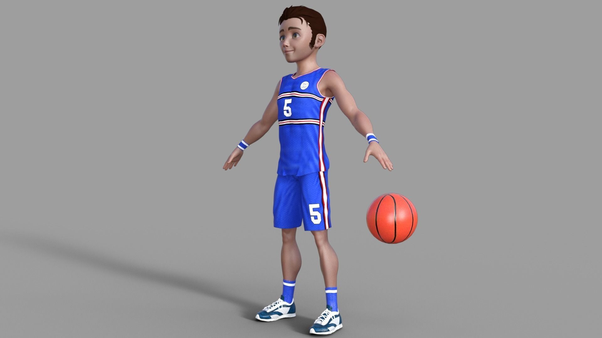 3D Basketball Player 3D model_1