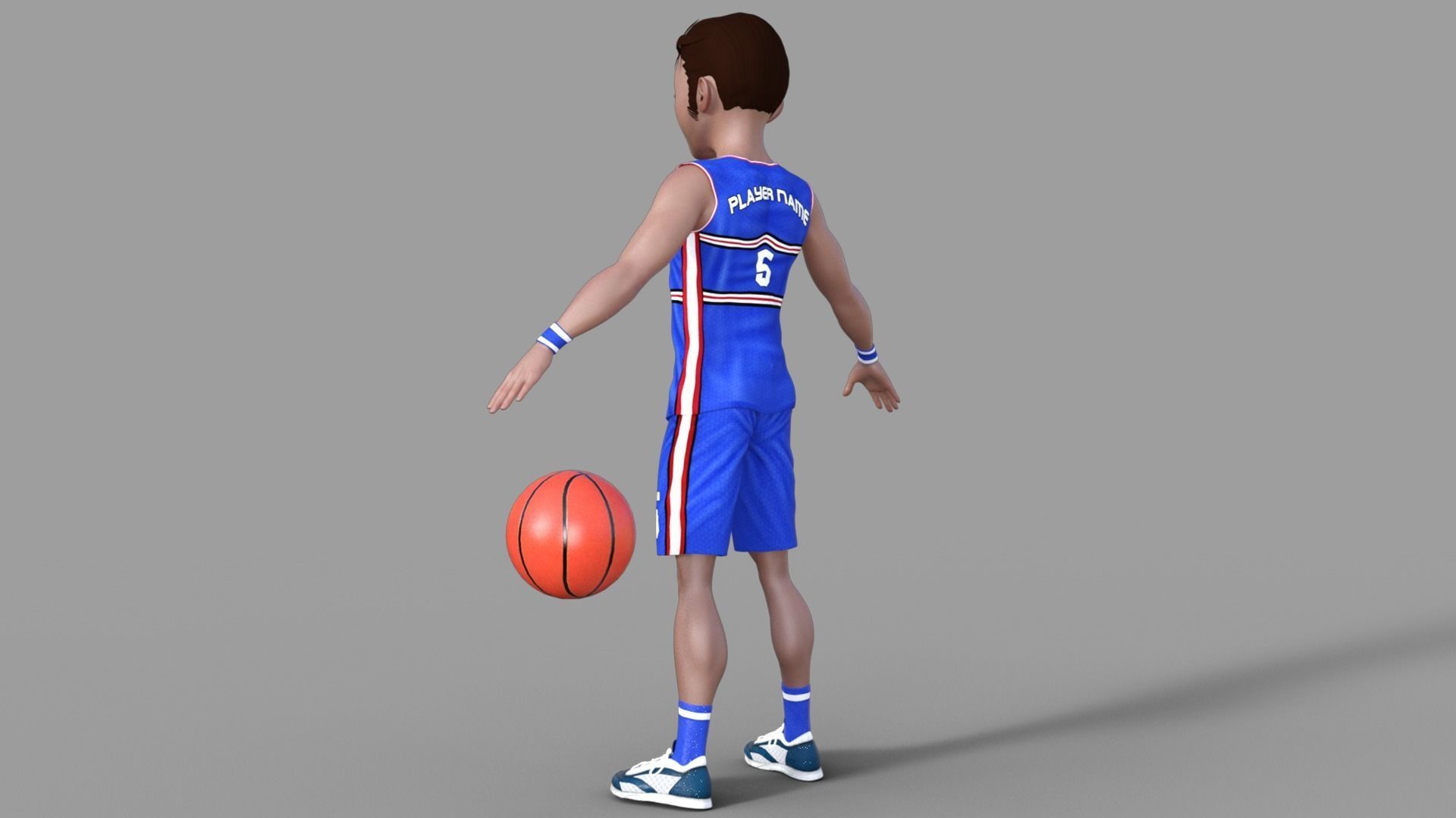 3D Basketball Player 3D model_3