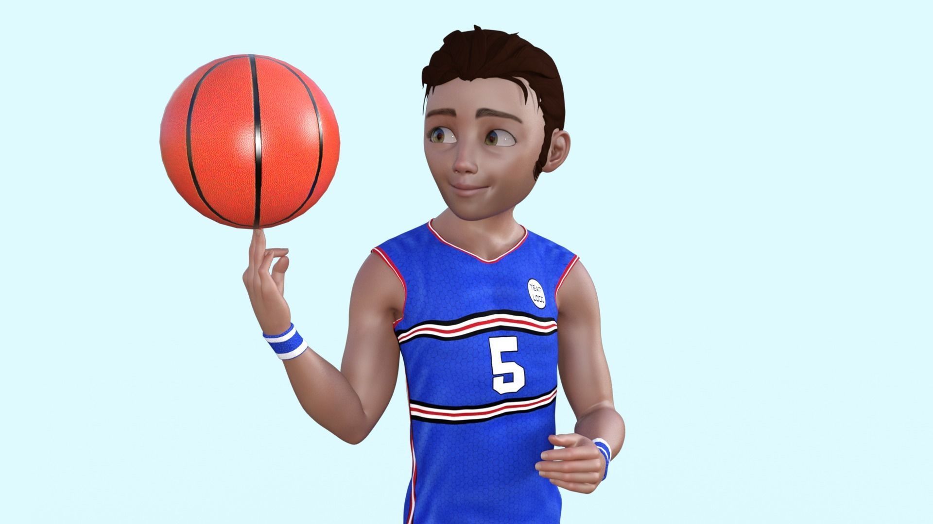 3D Basketball Player 3D model_8