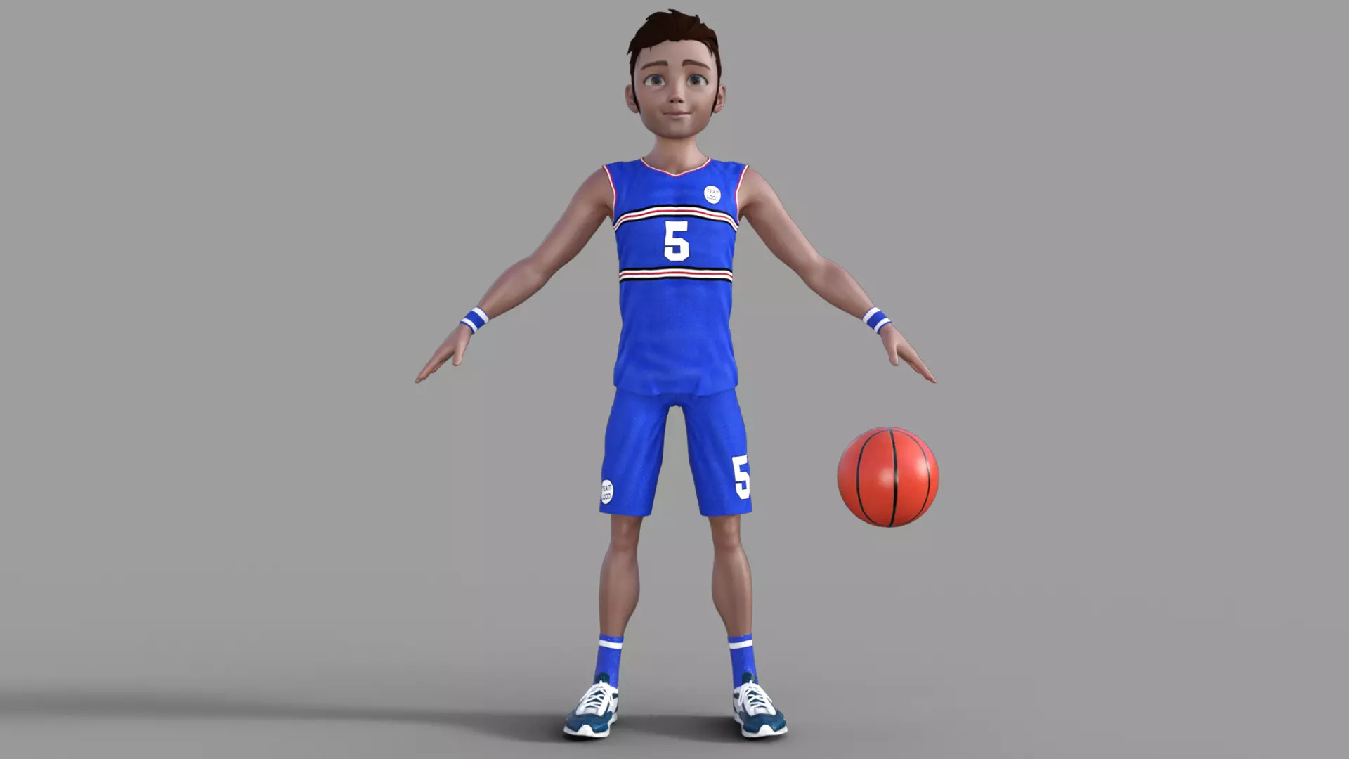 3D Basketball Player 3D model_0