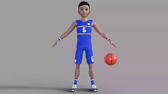 3D Basketball Player 3D model
