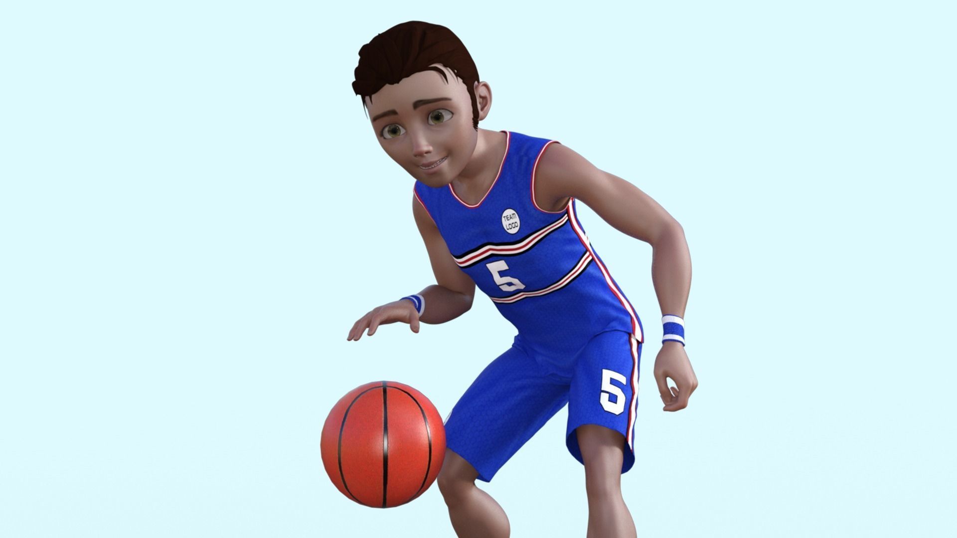 3D Basketball Player 3D model_14