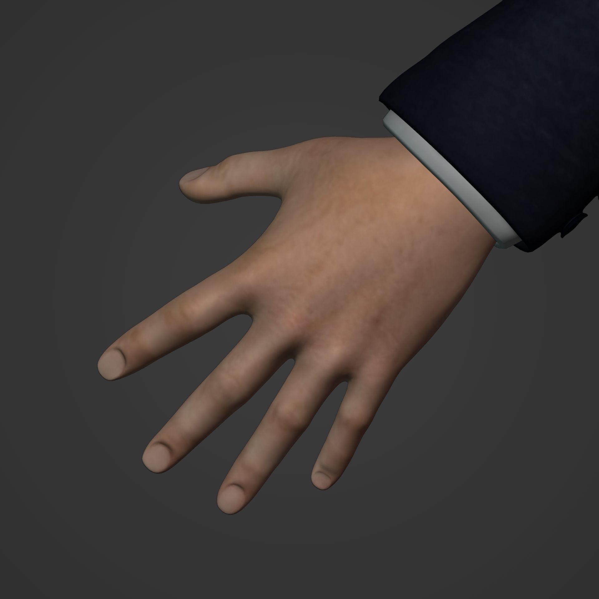 Businessman -- Business Man Suit -- Rigged Low-poly 3D model_23