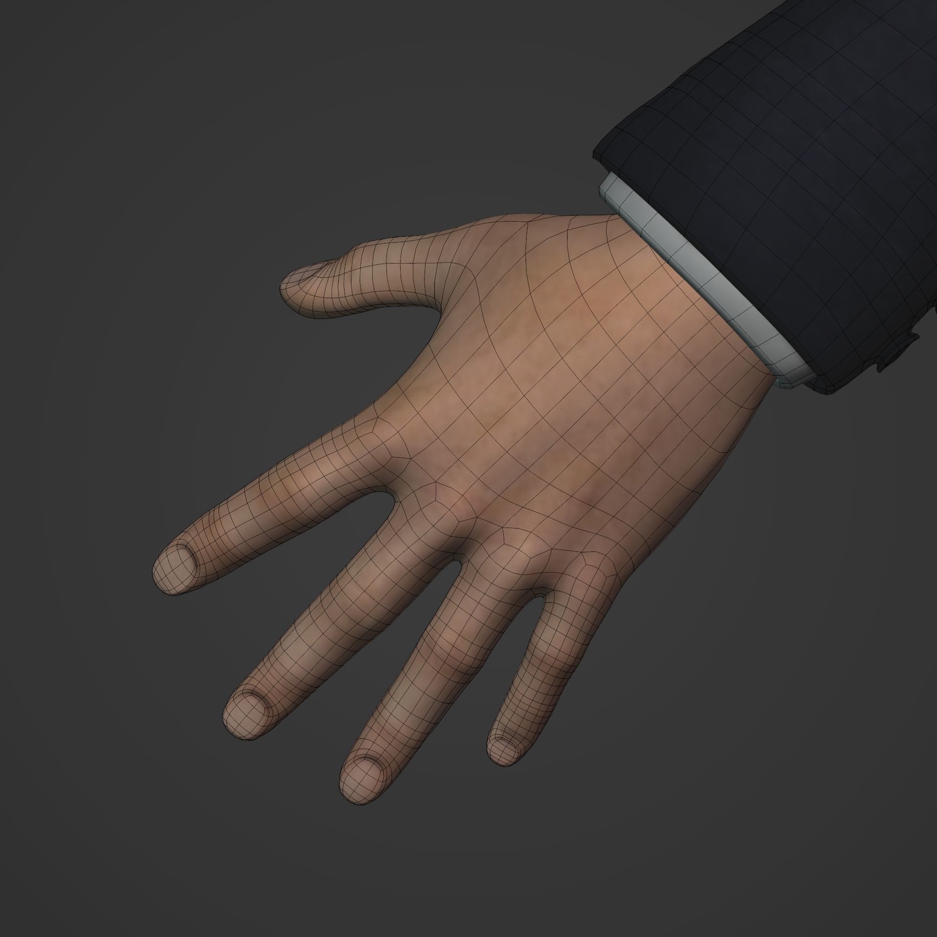 Businessman -- Business Man Suit -- Rigged Low-poly 3D model_24