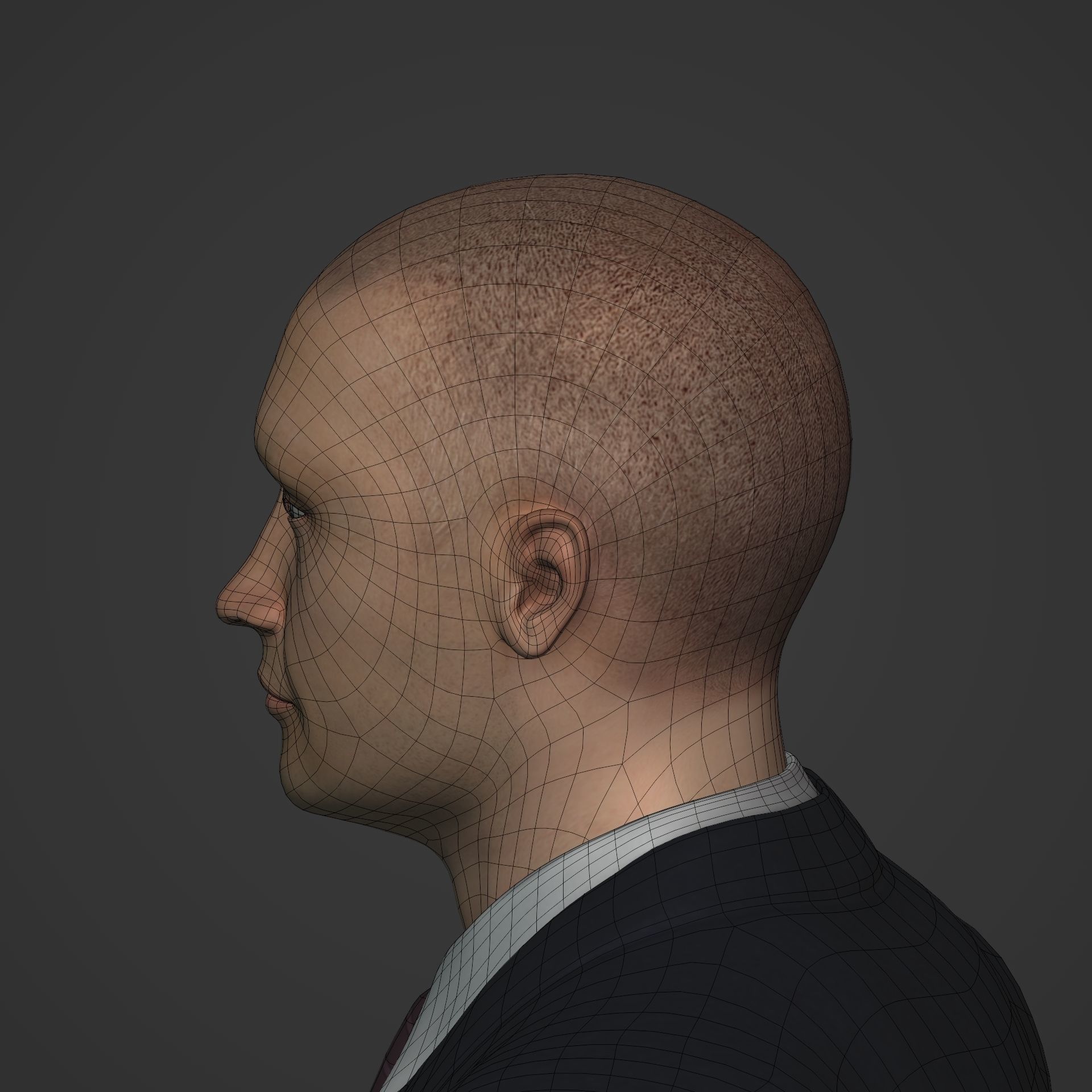 Businessman -- Business Man Suit -- Rigged Low-poly 3D model_22