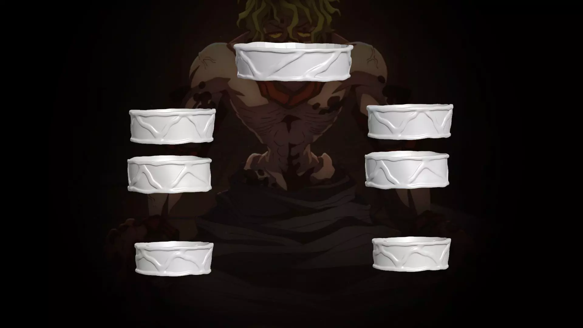 Gyutaro Red Cloth prop Demon Slayer - Kimetsu no Yaiba  3D print model_0