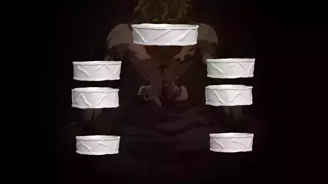 Gyutaro Red Cloth prop Demon Slayer - Kimetsu no Yaiba 