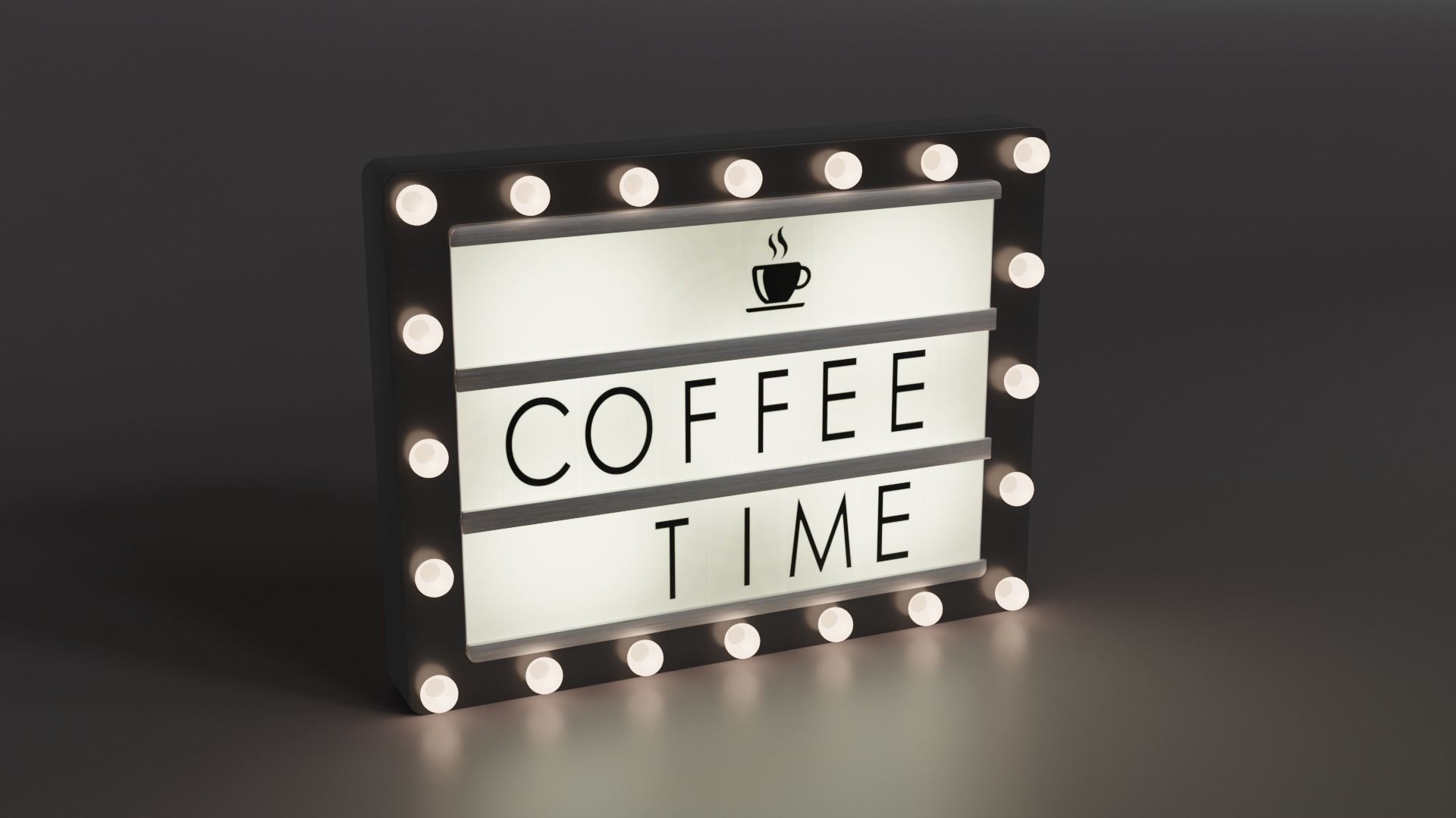 Lightbox with Lamps 3D model_7