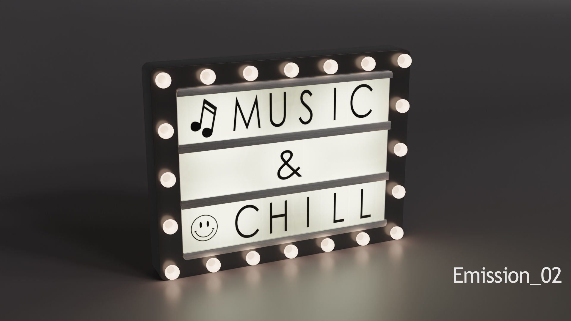 Lightbox with Lamps 3D model_6