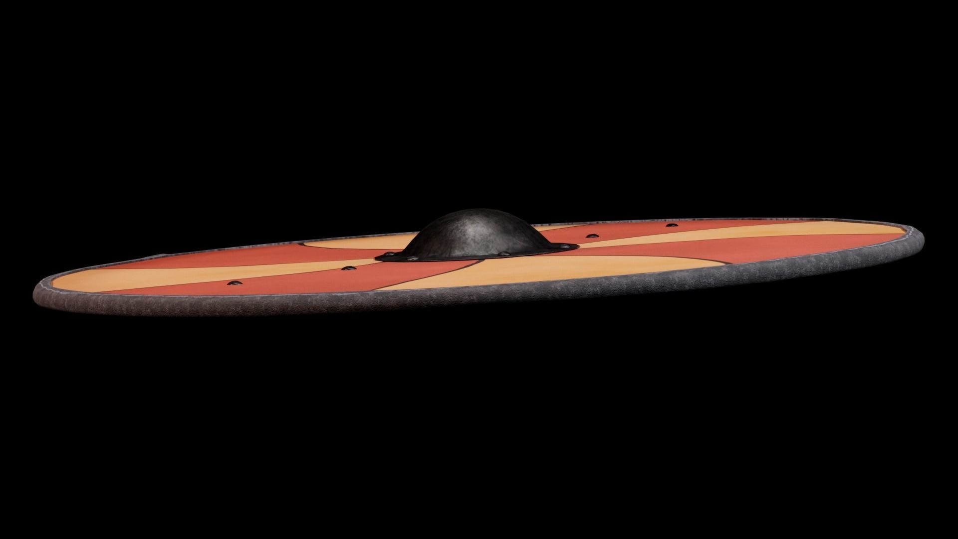 3D Viking shield Game Ready model Low-poly 3D model_5