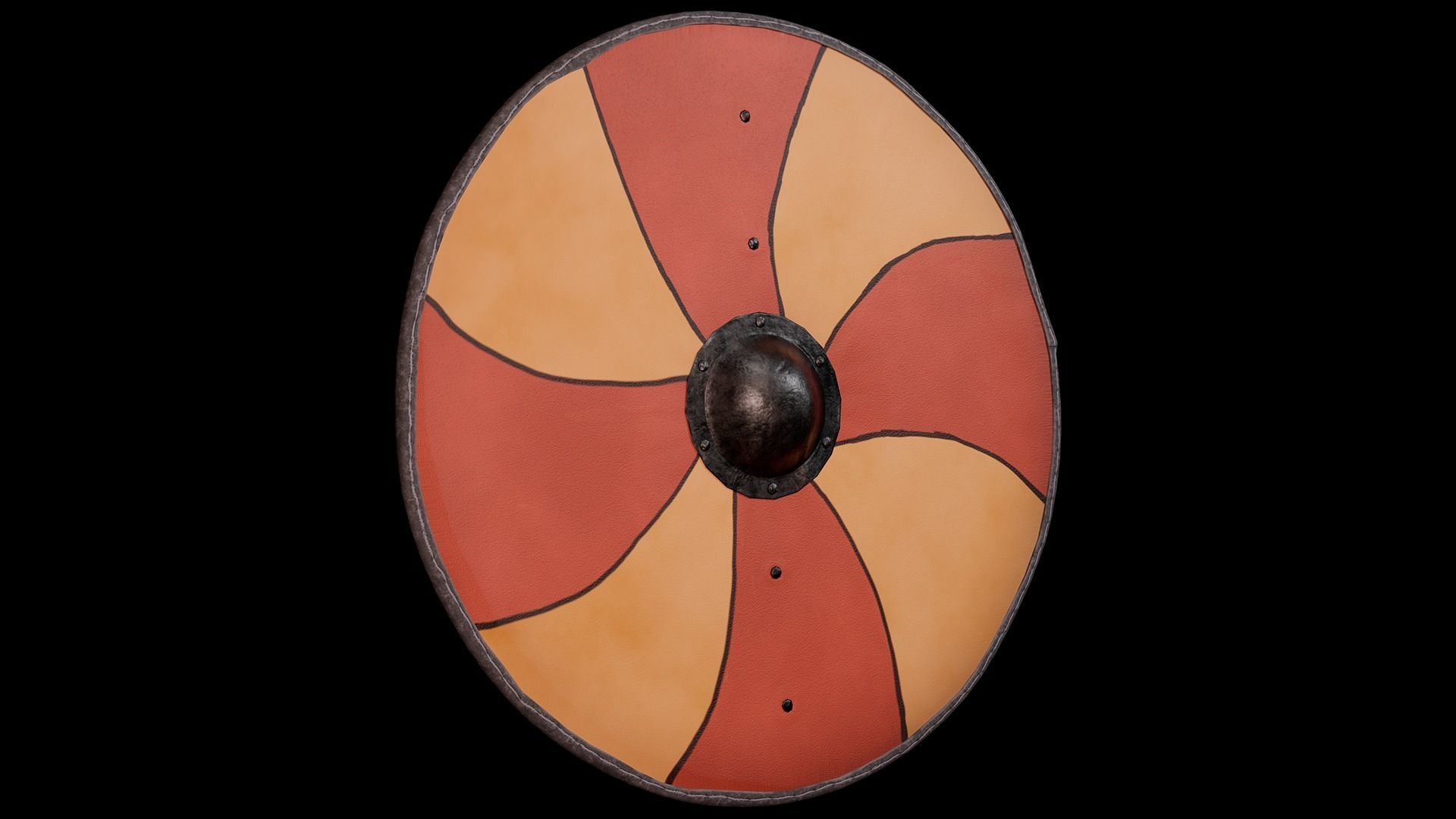 3D Viking shield Game Ready model Low-poly 3D model_2