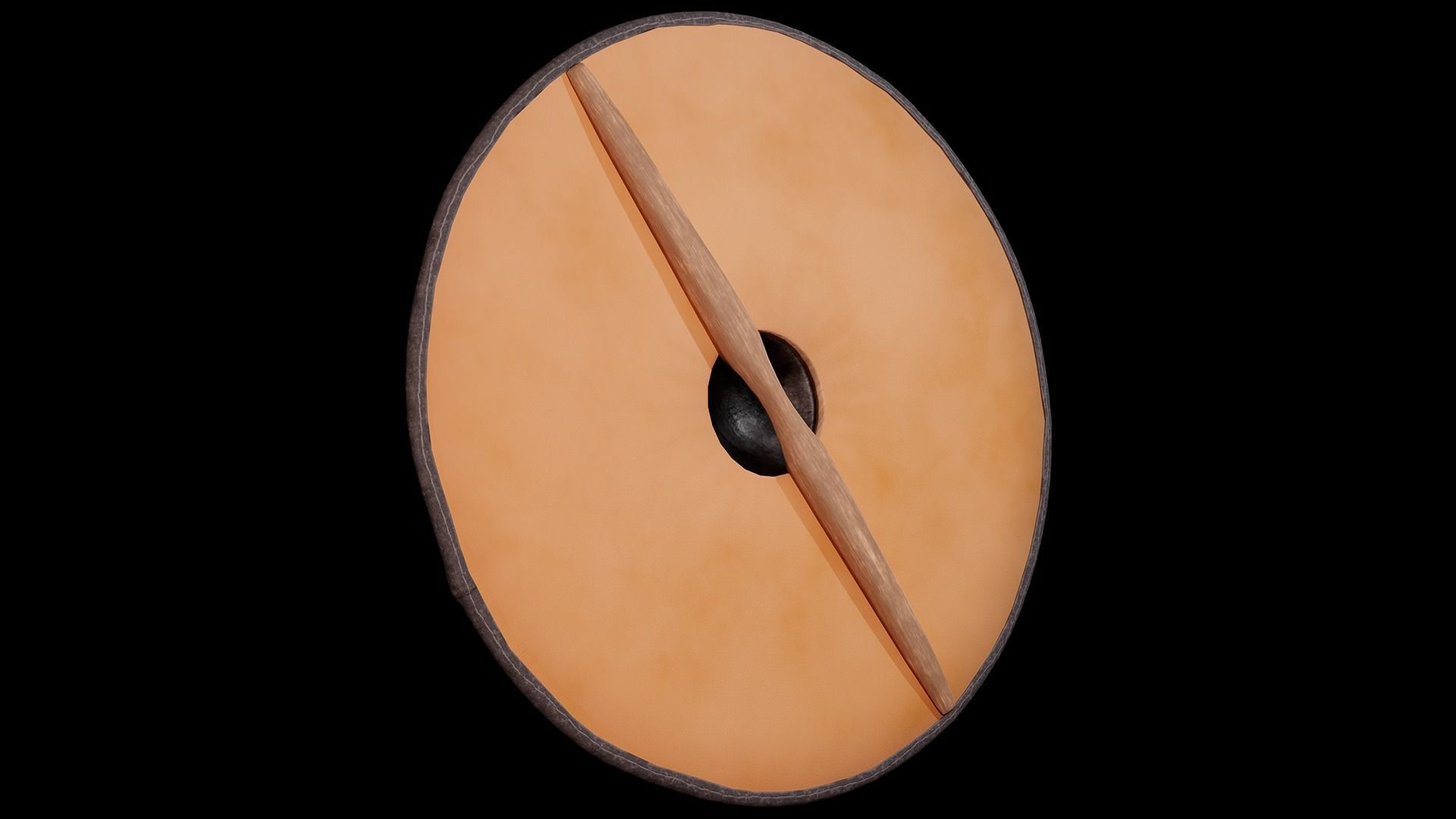 3D Viking shield Game Ready model Low-poly 3D model_3