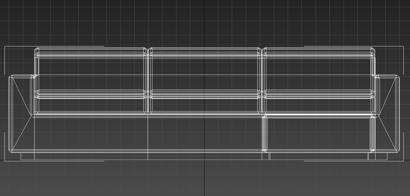 Fabric L shape corner sofa 3D model_14